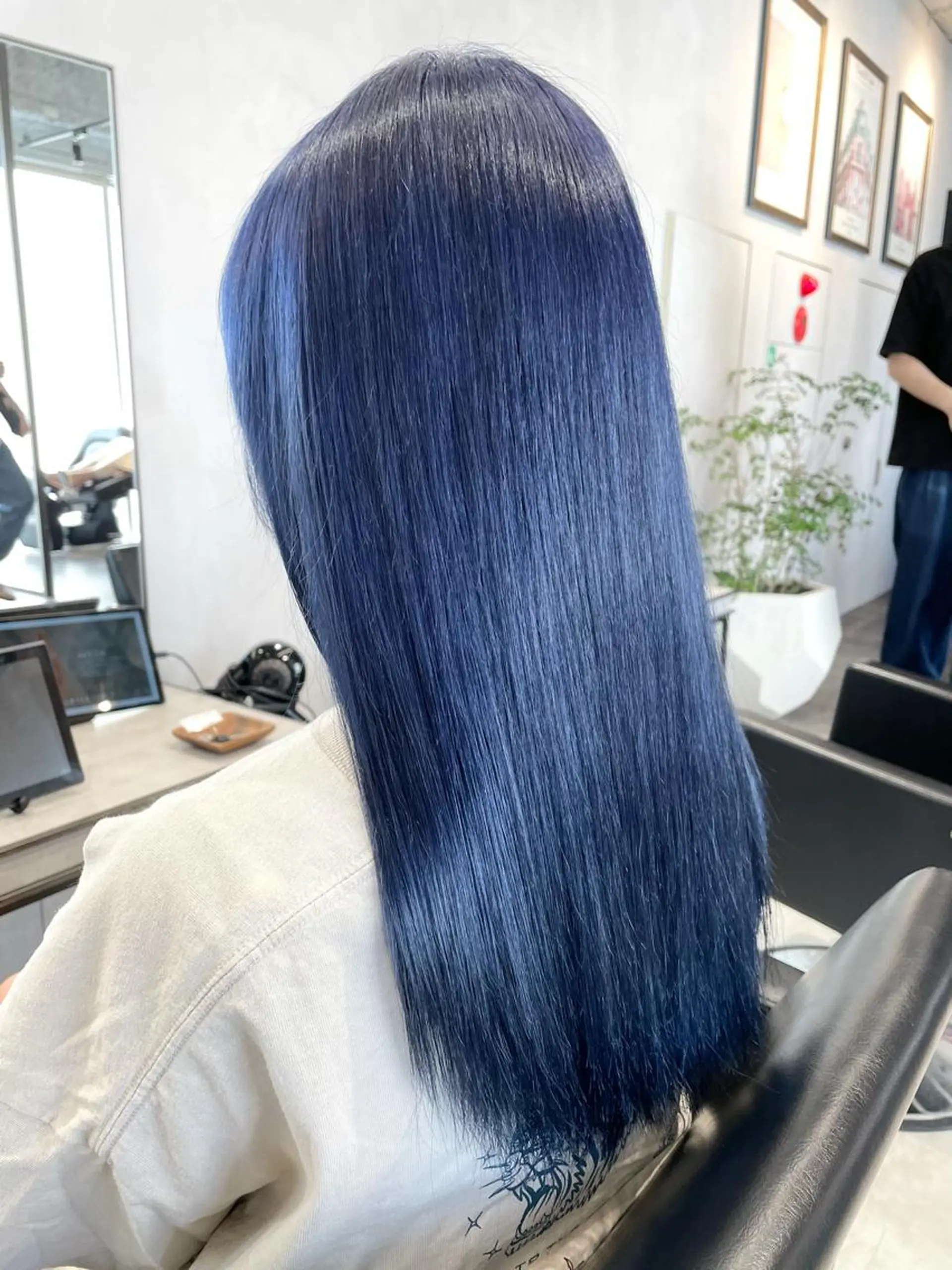 ロング カラー ブルーカラー ネイビーカラー 🔷ダブルカラーハイ トーン🔷櫻井走のヘアスタイル