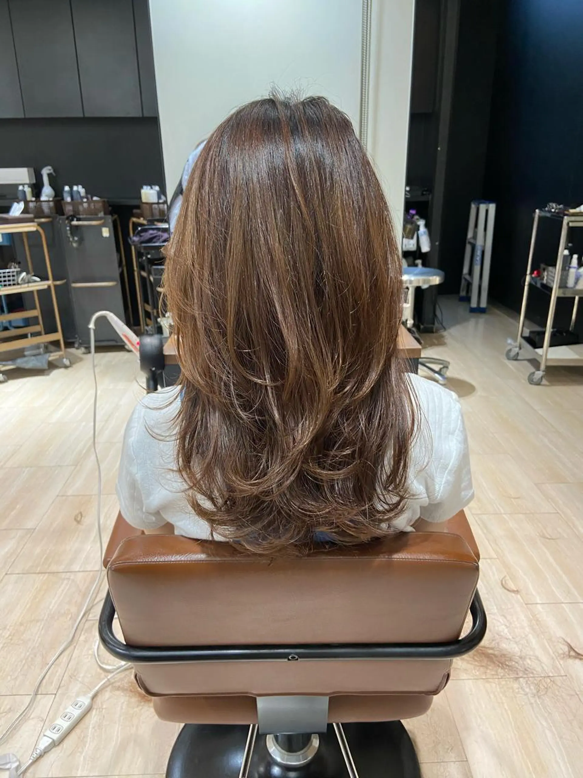 ロング レイヤーカット 🎀大竹美侑／顔まわ りカット／レイヤーのヘアスタイル