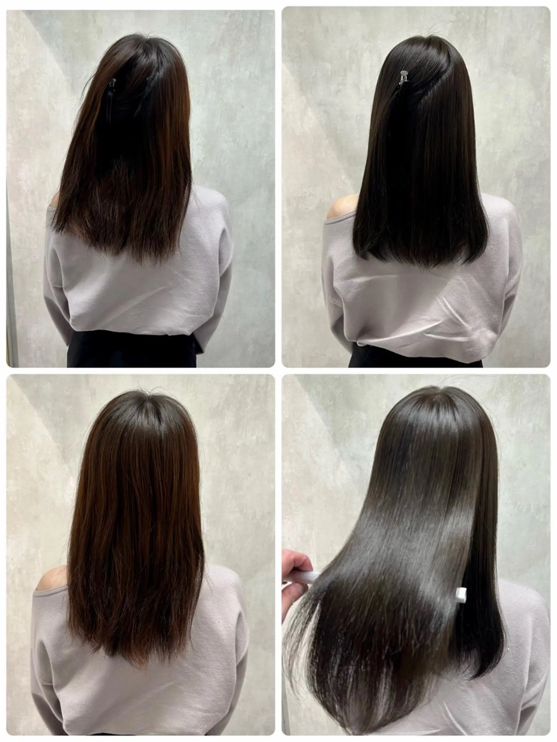 セミロング カット ヘアカラー 縮毛矯正 トリートメント 満足度⭕️縮毛矯正師 谷口にお任せを👍のヘアスタイル