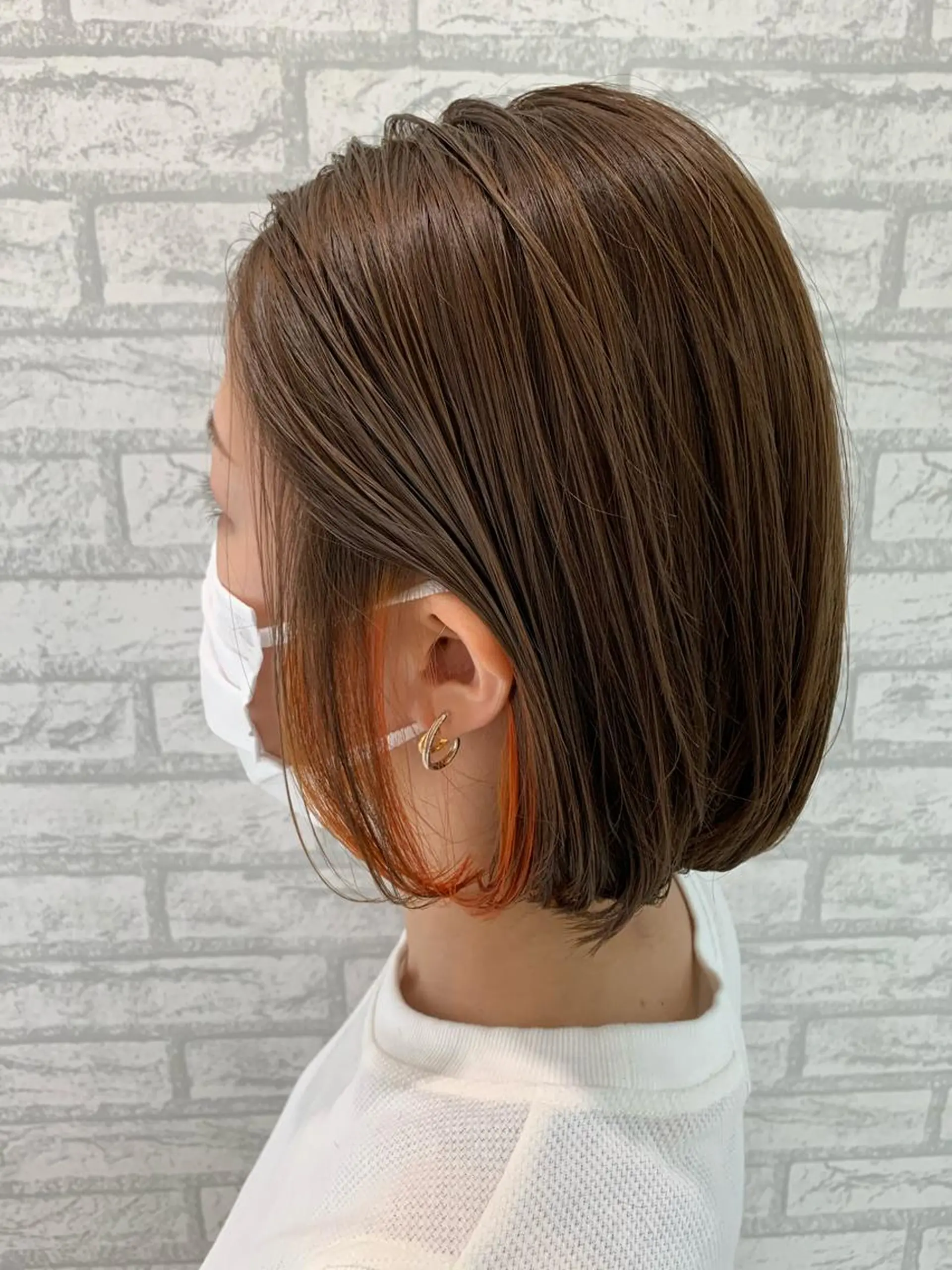 ショート カラー デザインカラー、艶髪 大塚 耕平のヘアスタイル