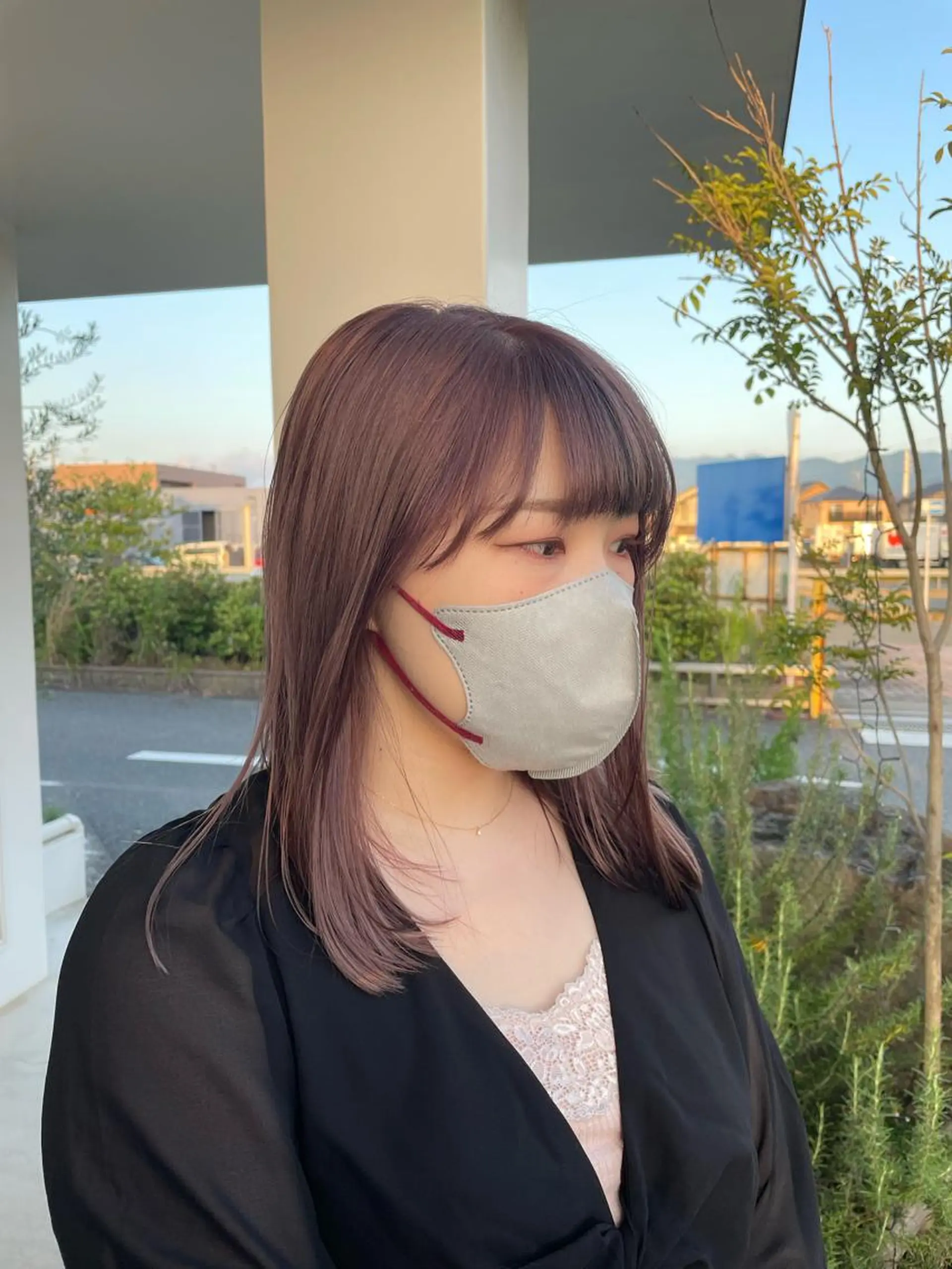 ミディアム 木村 架音のヘアスタイル