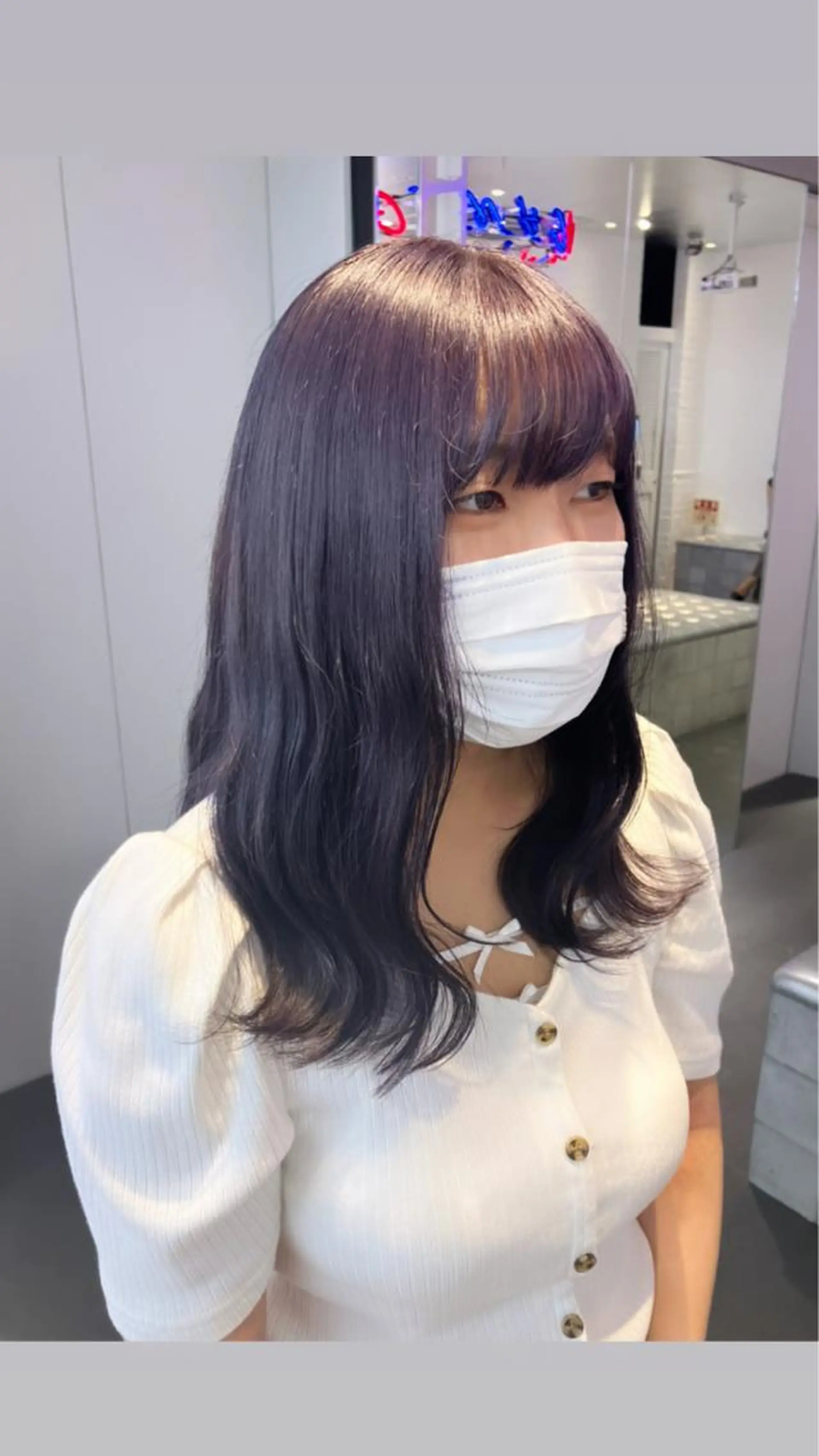ミディアム カラー ヘアカラー トリートメント ヘアセット 🥣ミコト/ウルフ ハイトーン特化🥣のヘアスタイル