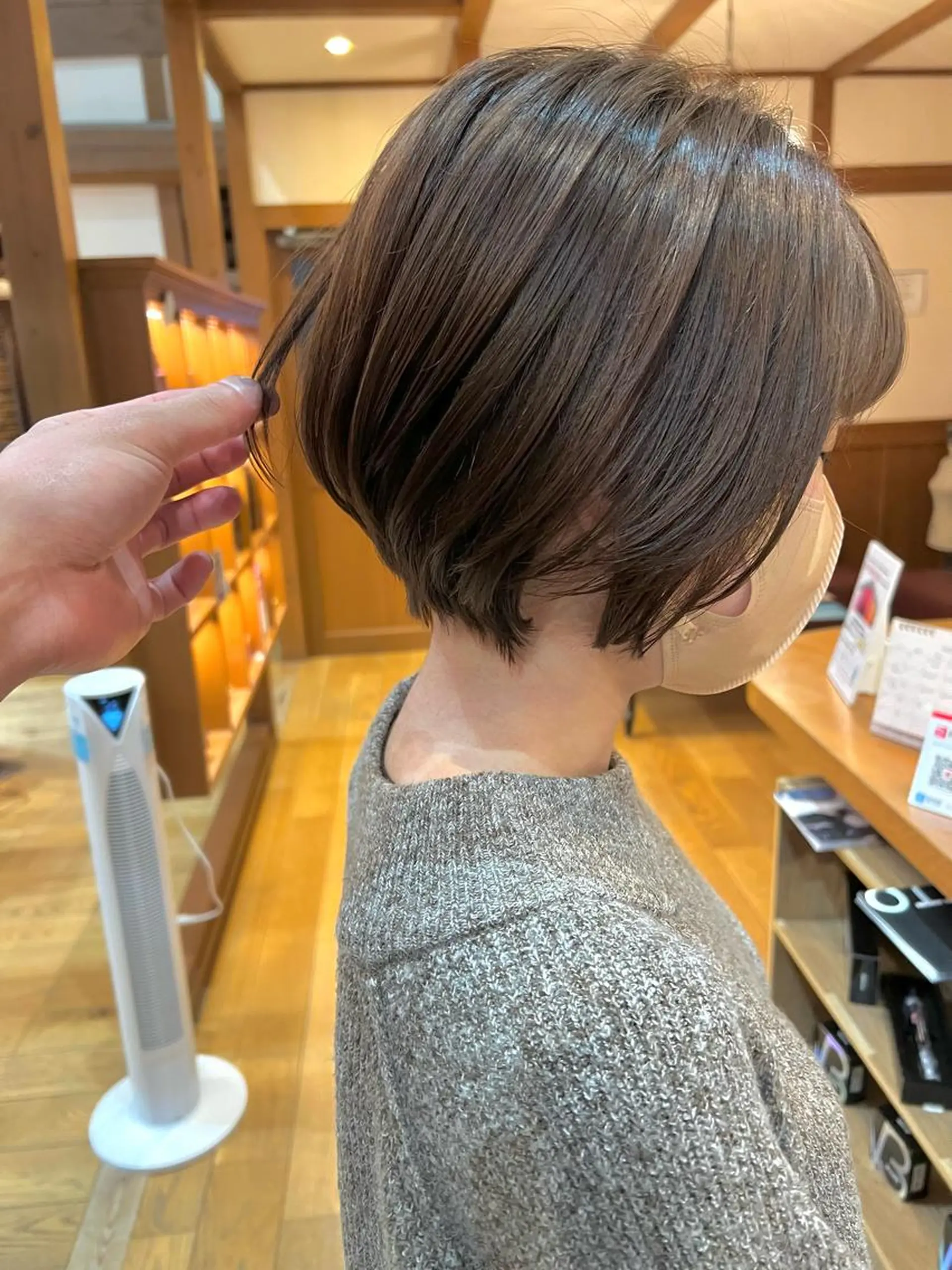 ミディアム カラー パーマ Artist 藤﨑紘成のヘアスタイル