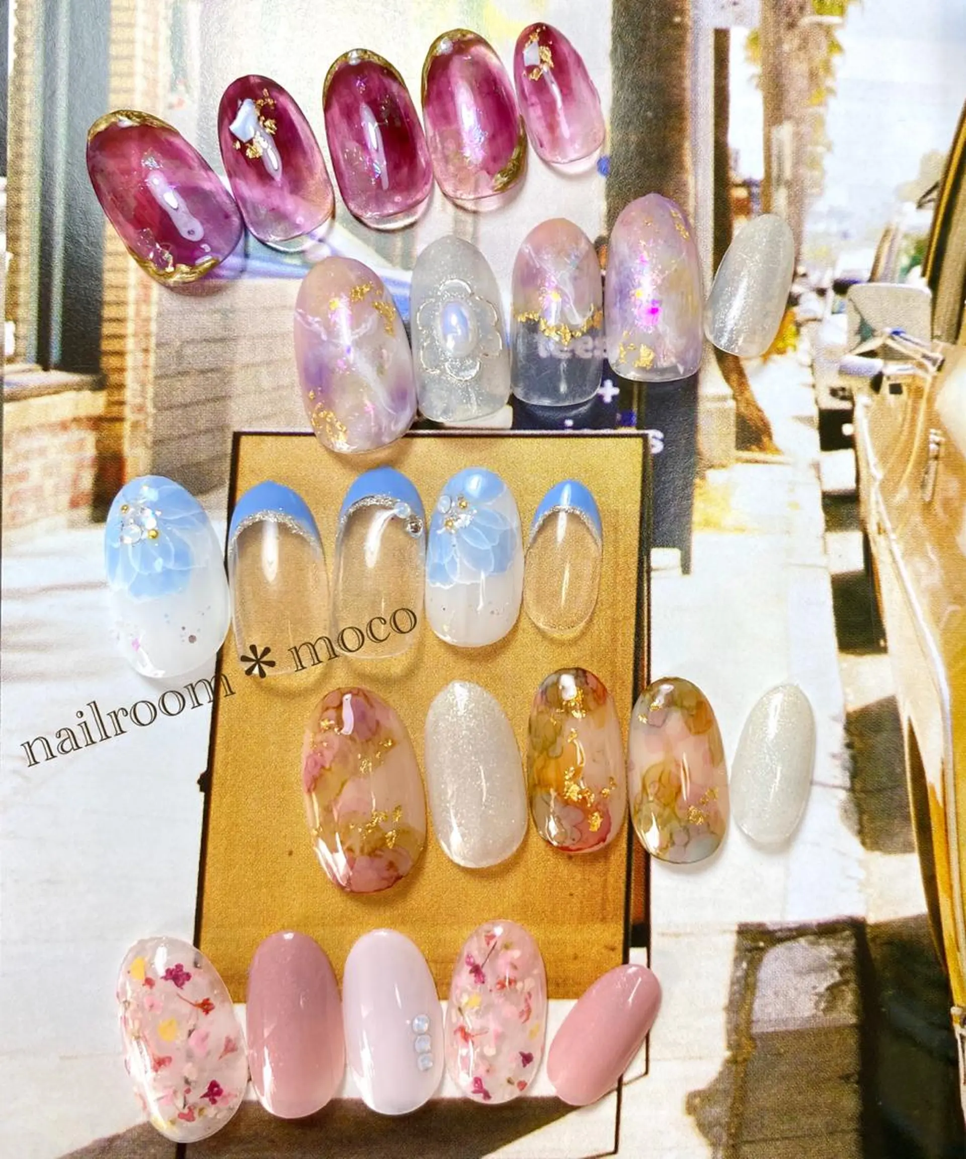 ネイル 春ネイル nailroom mocoのネイルデザイン