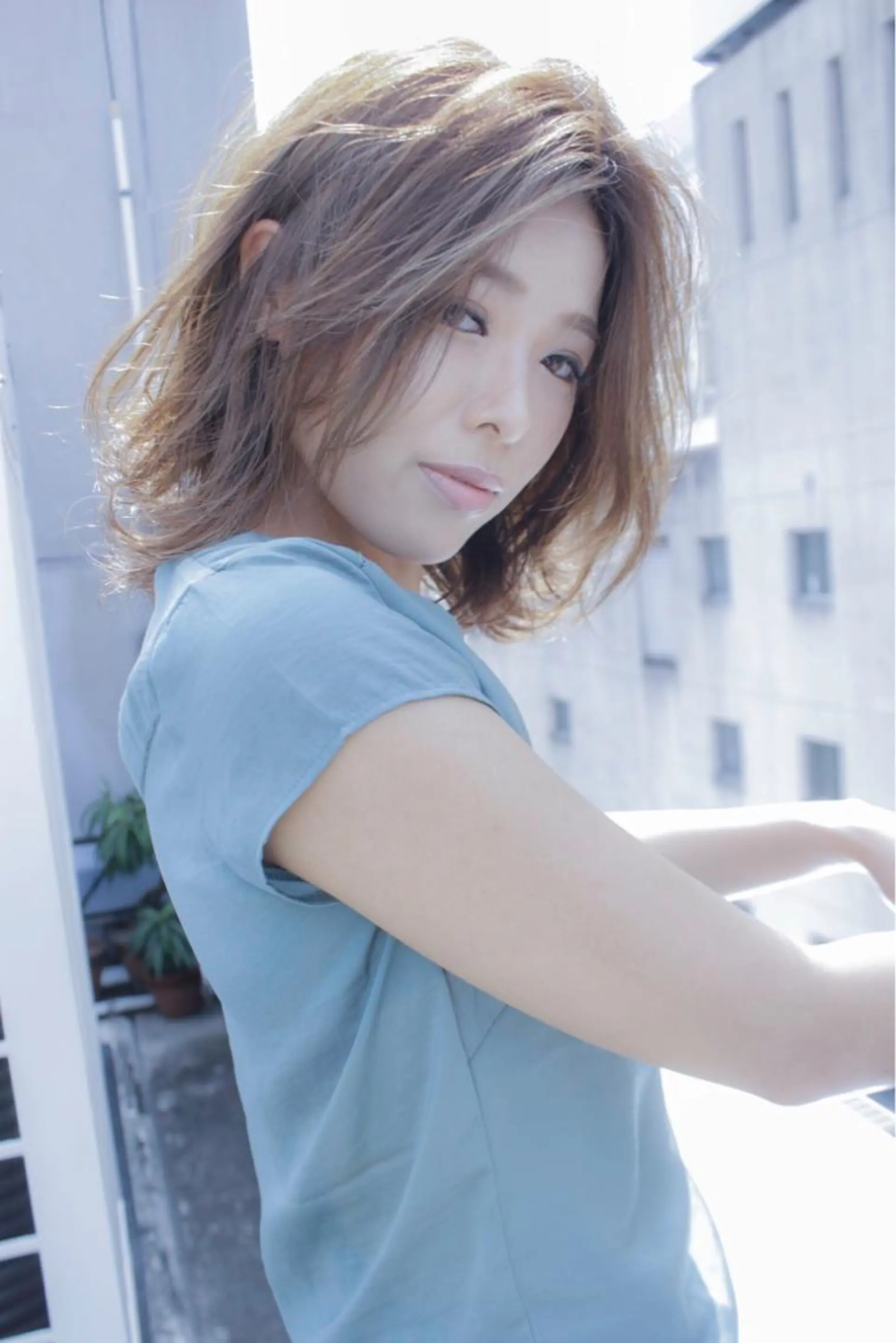 ミディアム 永田 崇のヘアスタイル