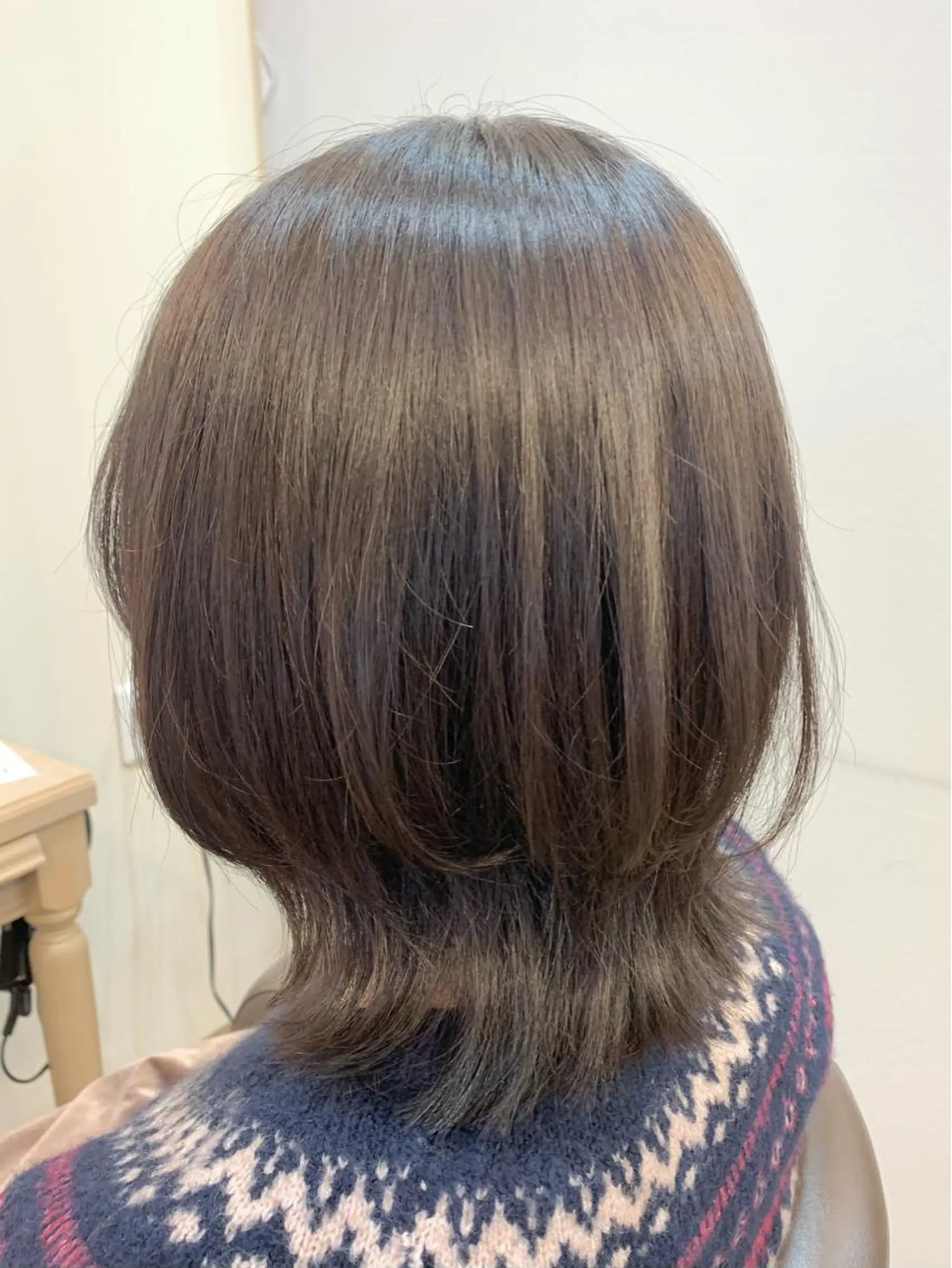 ミディアム くびれヘア 福原遼華/小顔ショー ト/髪質改善のヘアスタイル