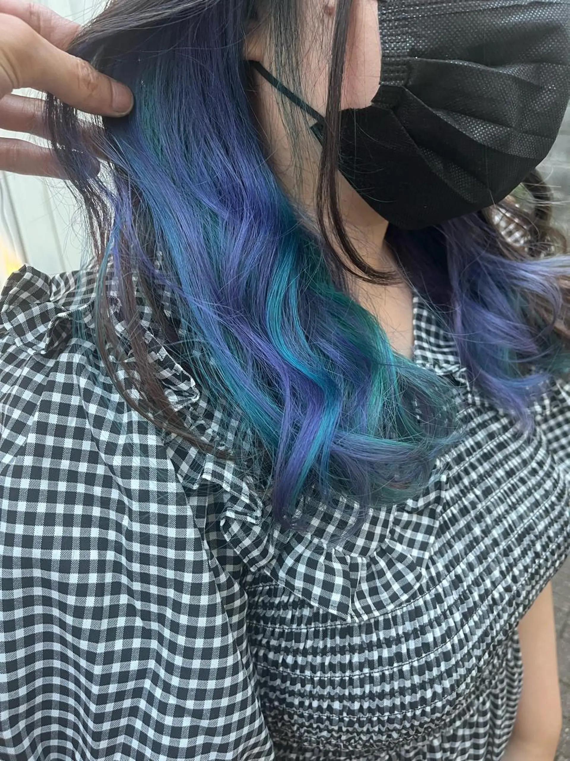 ロング カラー ショートボブ アッシュ バレイヤージュ ミストバング ベージュカラー カット ヘアカラー トリートメント 原宿サロン代表 デザインカラー伊藤卓のヘアスタイル