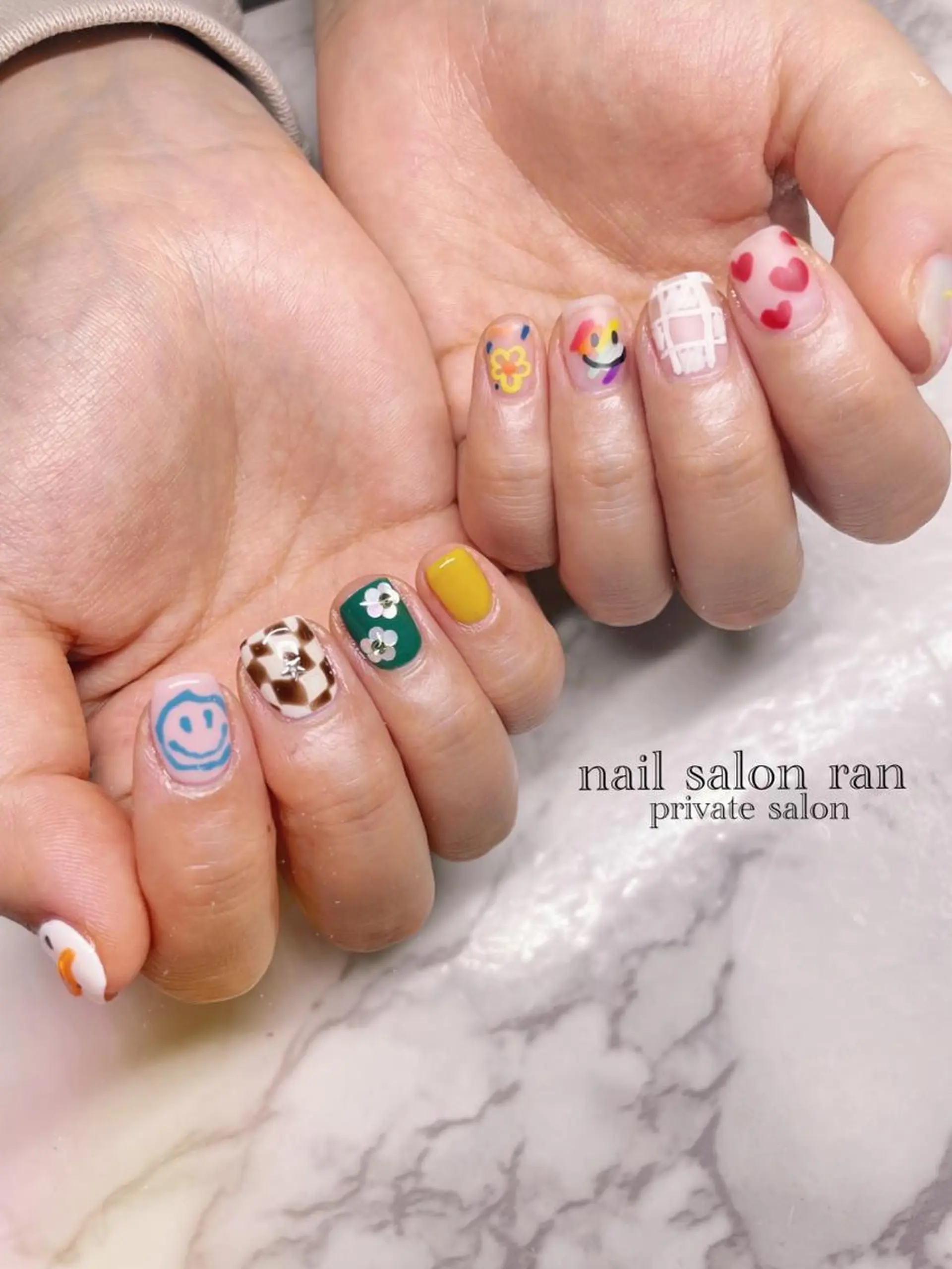 ネイル 持ち込み nailsalon ranのネイルデザイン