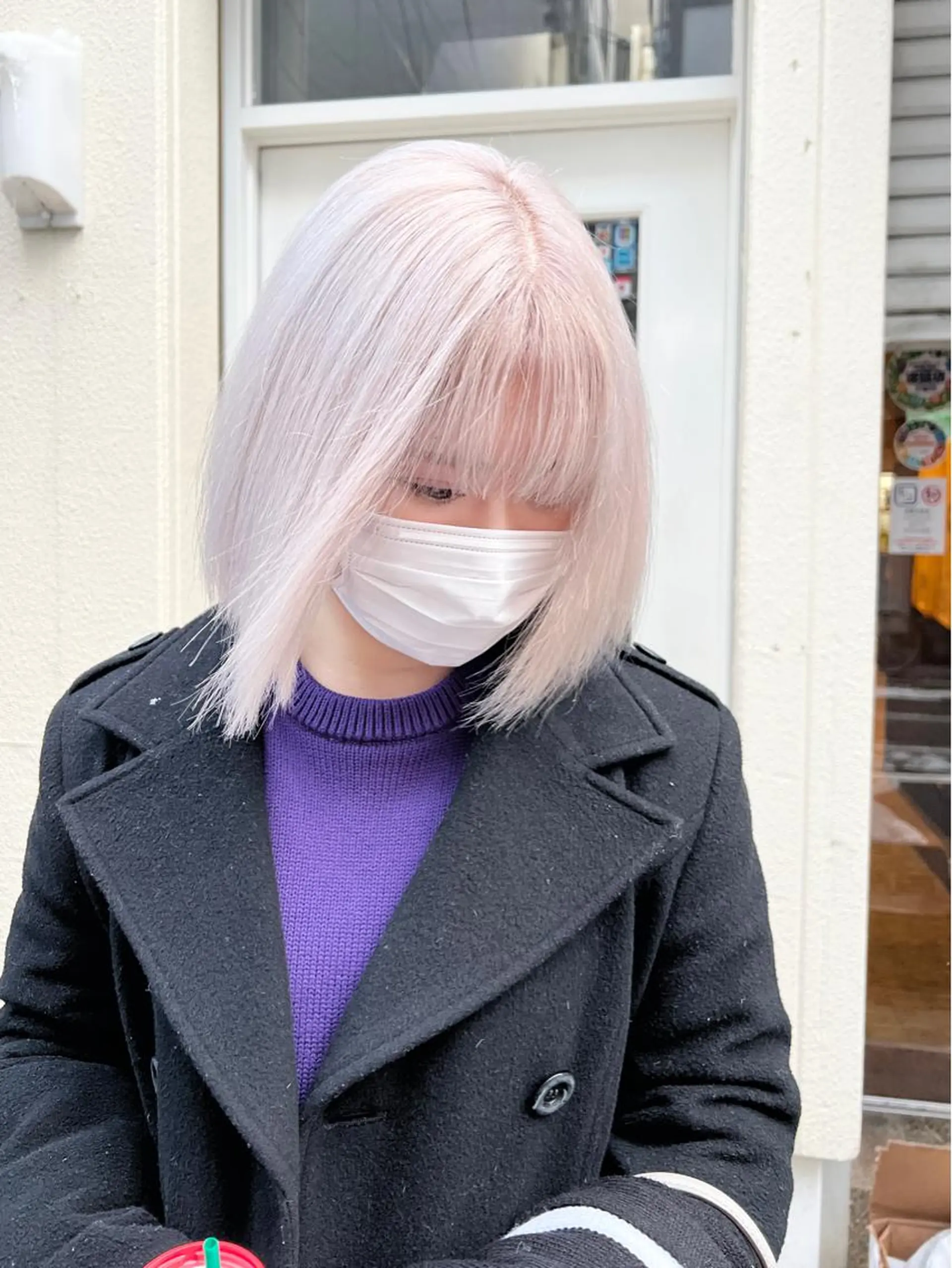 ショート カラー バレイヤージュ ブリーチ ケアブリーチ デザインカラー ダブルカラー Via officialのヘアスタイル