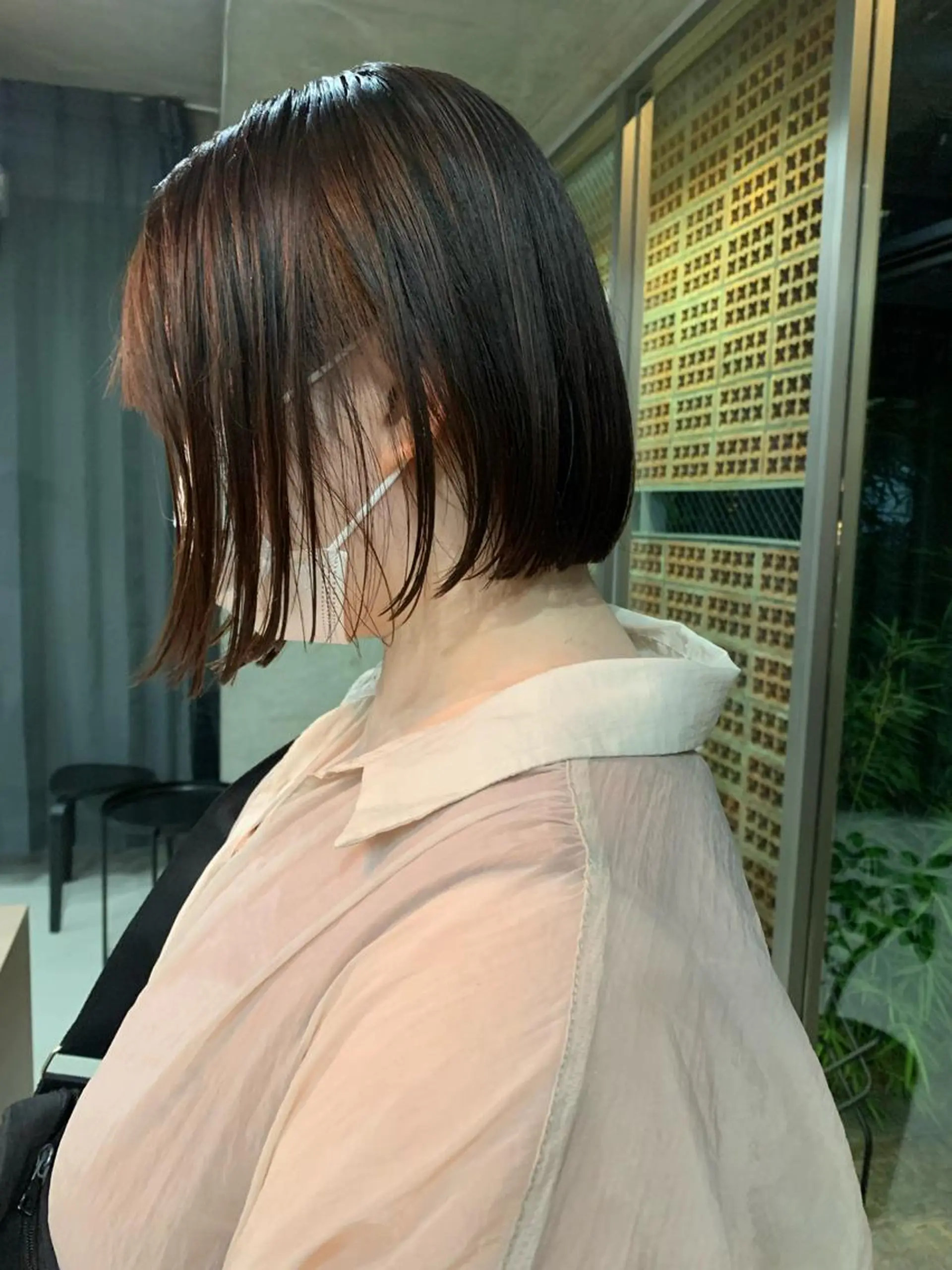 ショート カラー ボブパーマコテ巻き風 パーマNo1深江秀平のヘアスタイル