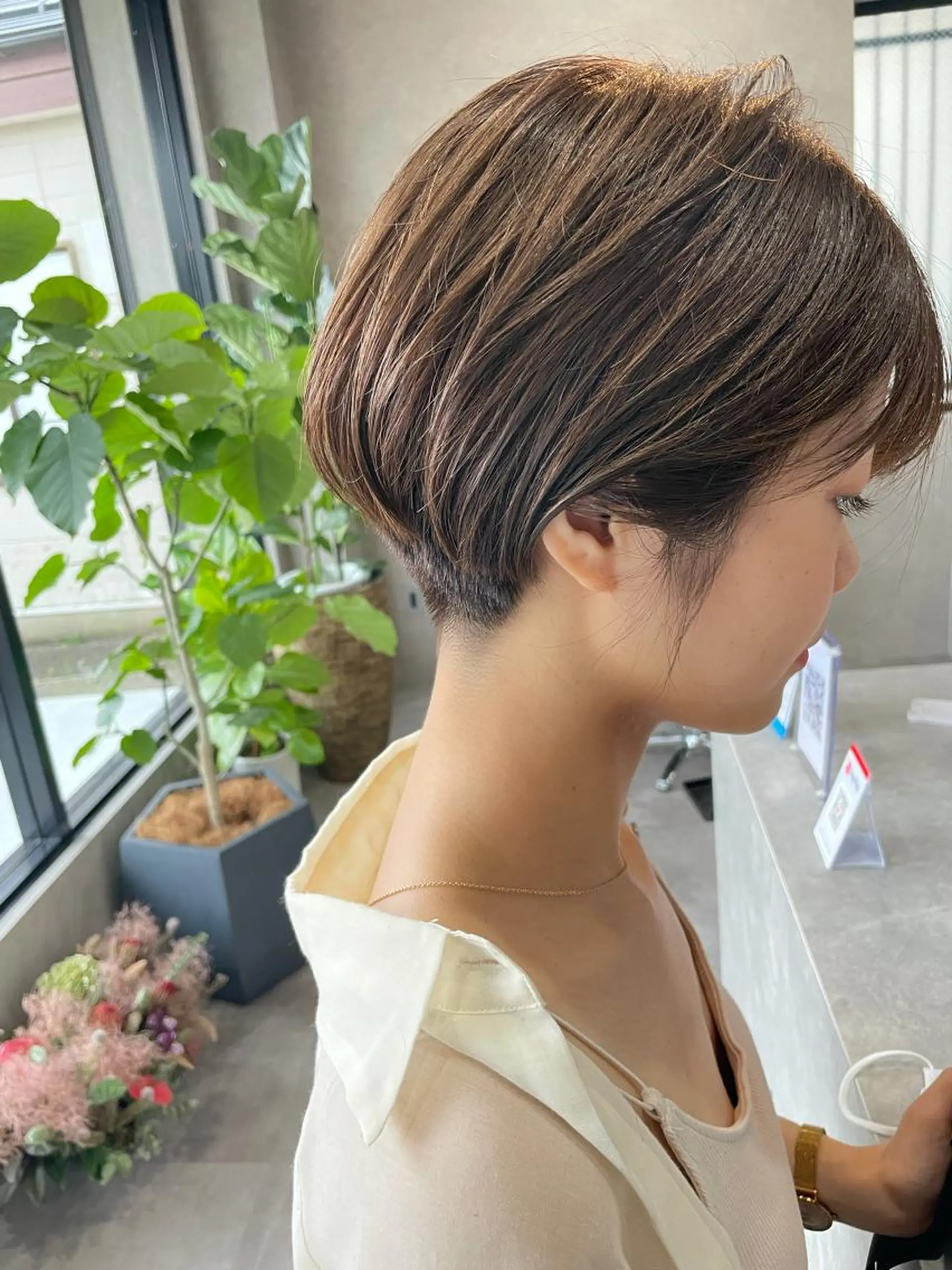 ショート カット ヘアカラー 河原 亮のヘアスタイル