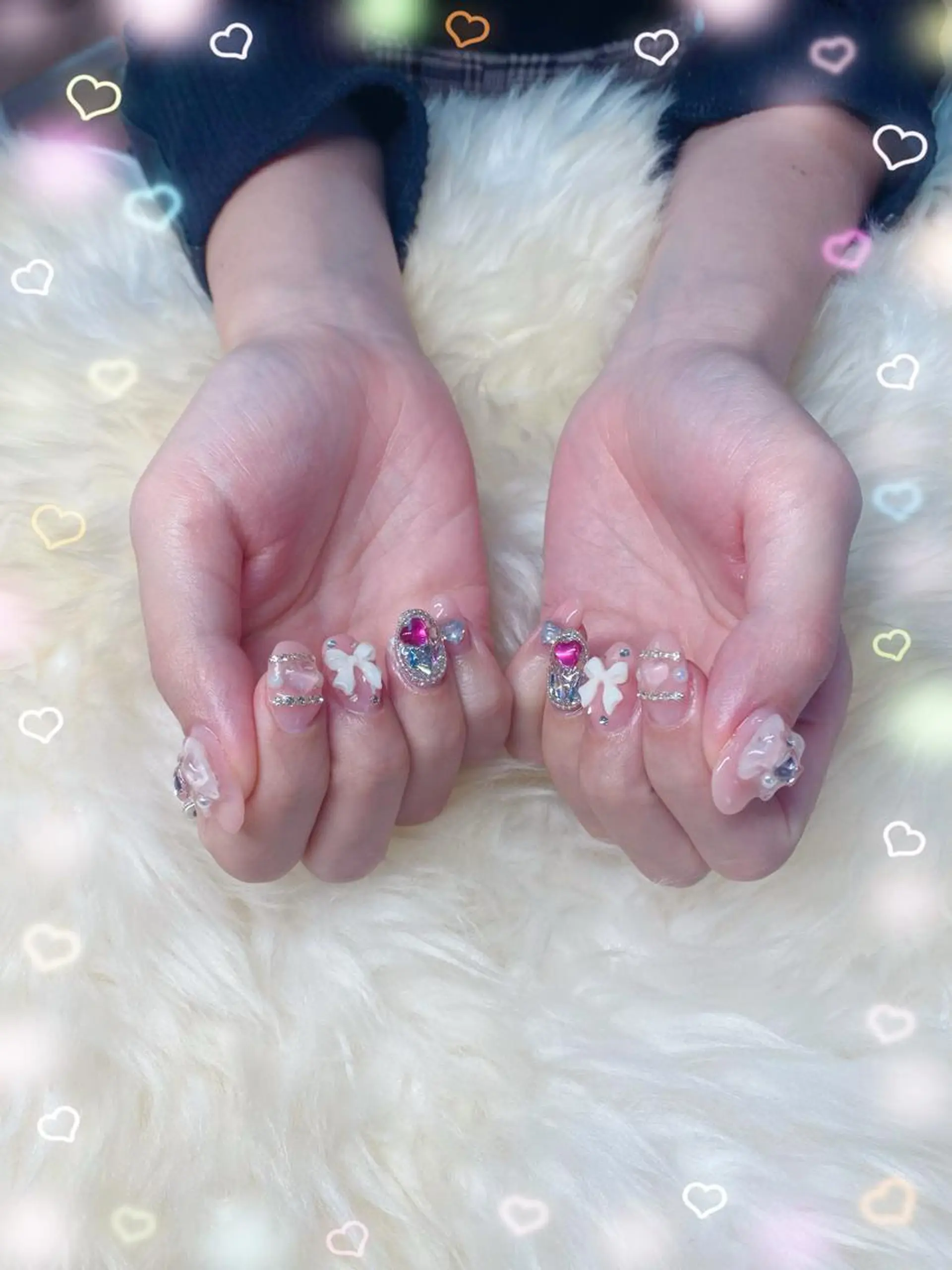 セミロング ハンドネイル ハンドケア 💜MIYA nail川崎店のネイルデザイン