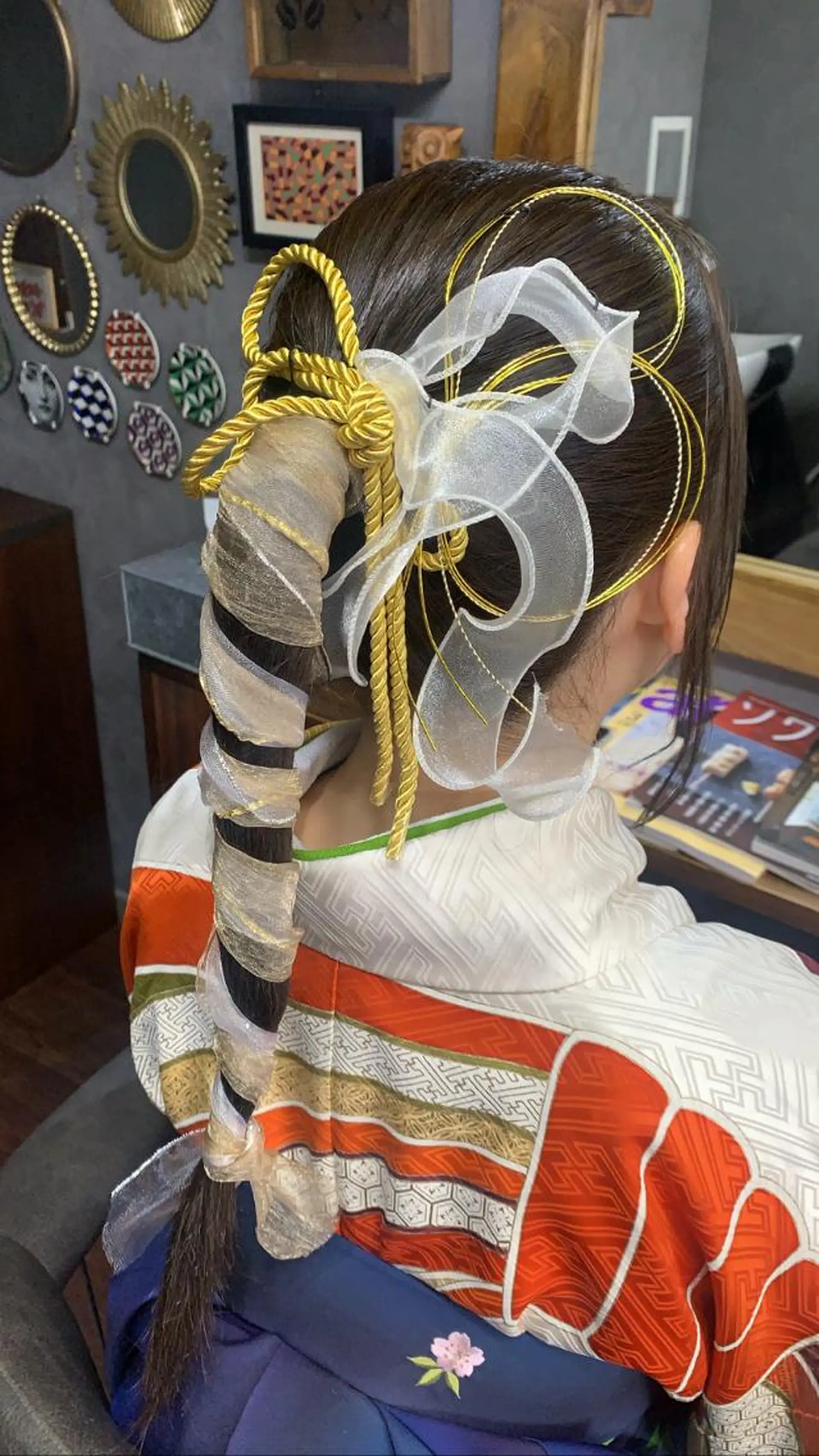 ロング ヘアアレンジ 卒業式のヘアスタイル 着付け chouette/ 根本優希のヘアスタイル