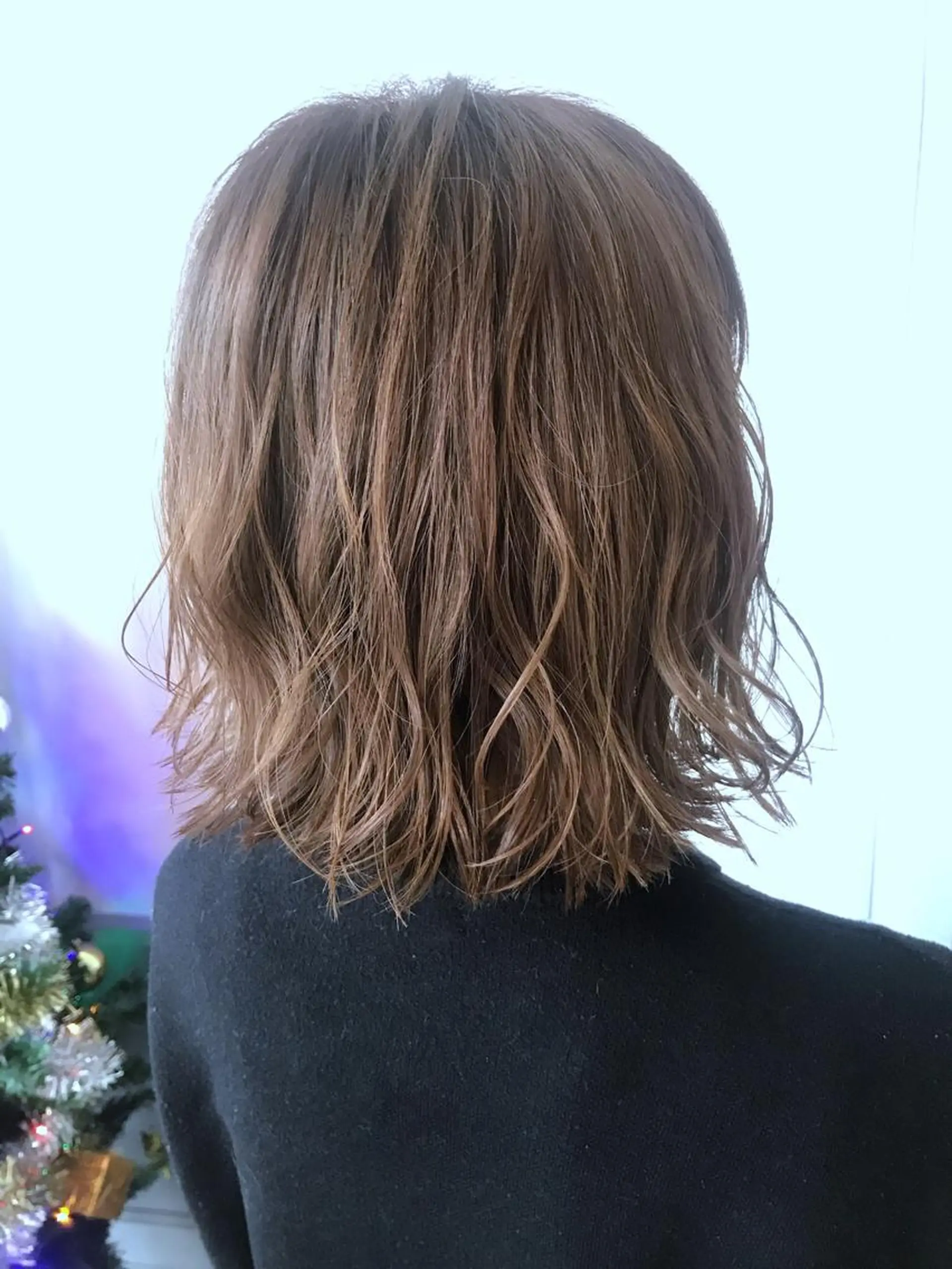 ショート カラー アッシュ アッシュグレー アッシュグレージュ グレージュ ハイライトカラー パーマ×ウルフカット koya☆のヘアスタイル