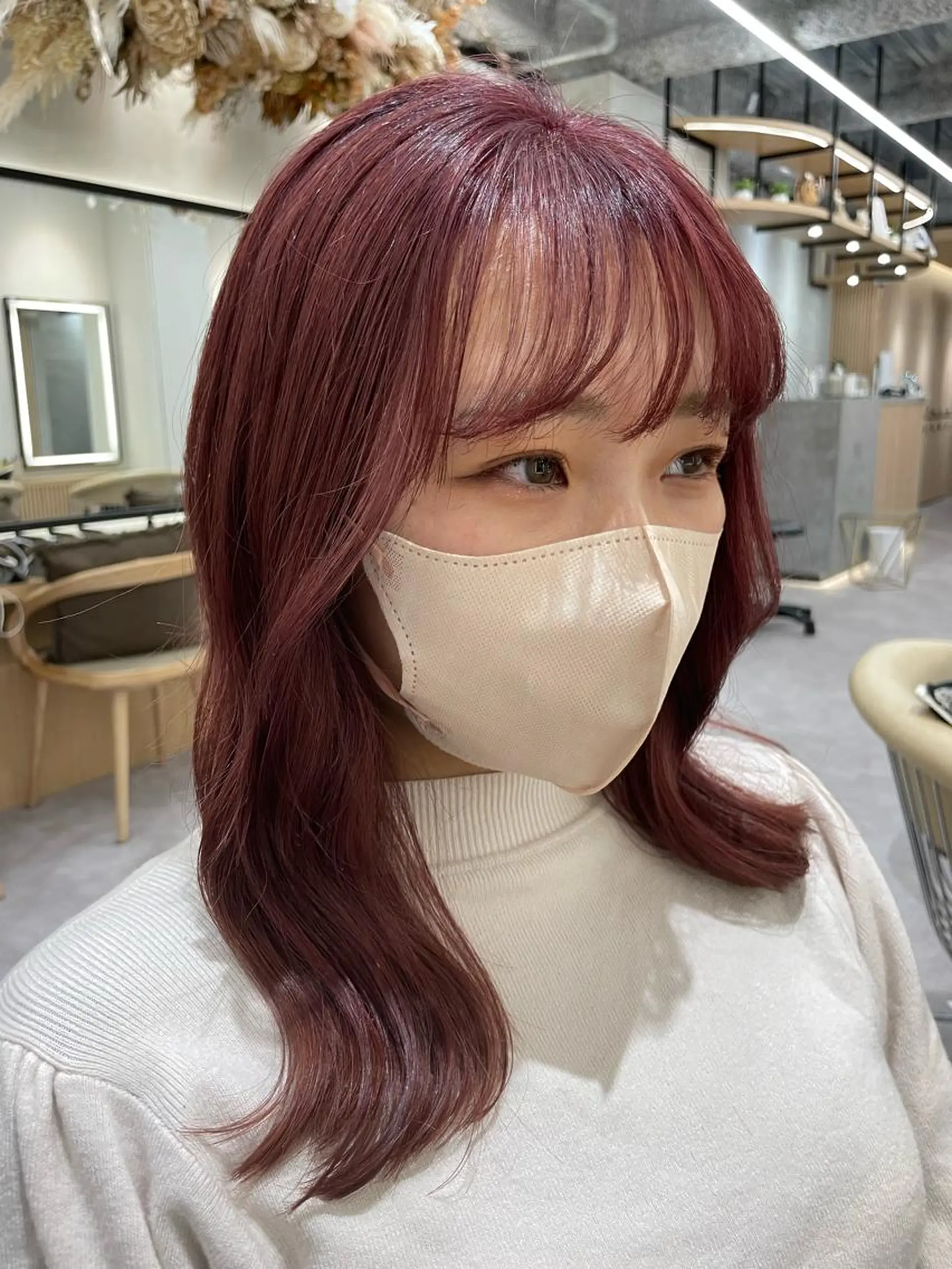 セミロング カラー パーマ ヘアアレンジ メンズ キッズ ネイル レイヤー縮毛矯正 ささきすずね💗のヘアスタイル