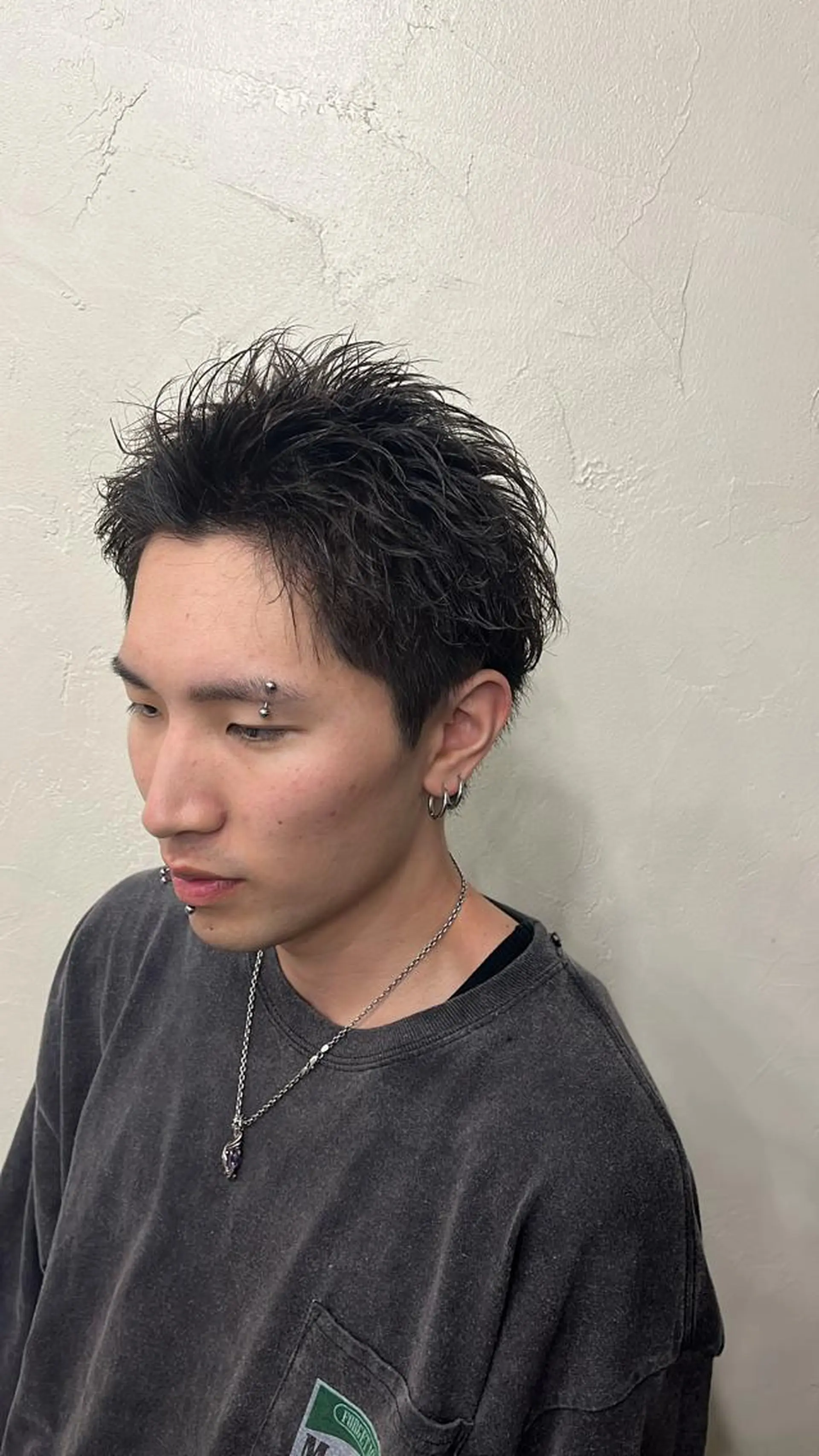 ショート メンズ スパイキーショート ショートヘア Utata  literie所属・嵯峨 大地／パーマ／ ハード系／特殊系のヘアスタイル