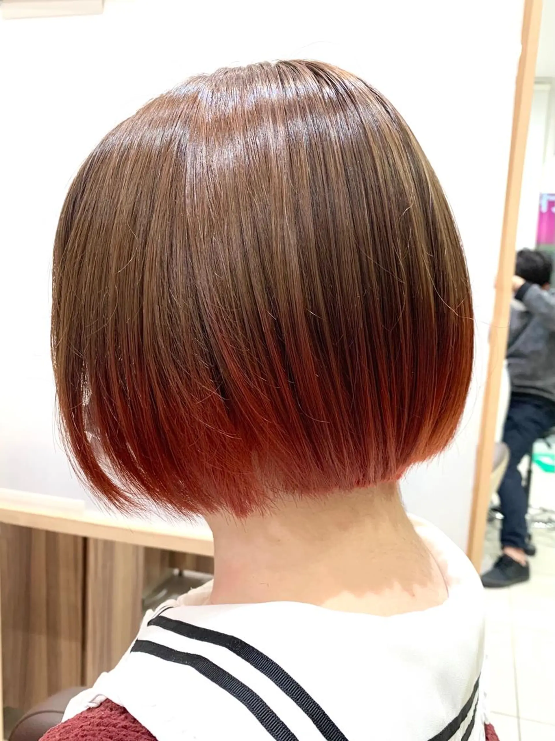 ショート ボブ 日野・八王子縮毛矯正 ワタナベリョウマのヘアスタイル