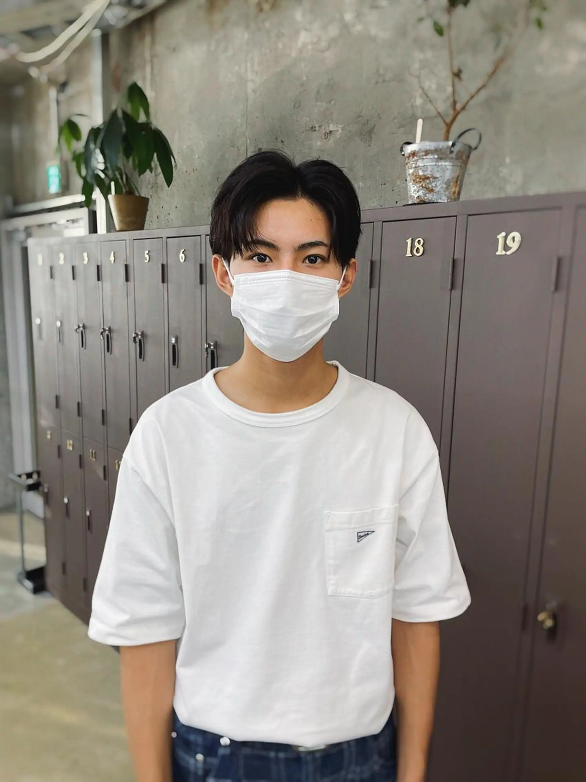 メンズ カット フェザーパーマ/ 山口大輝のヘアスタイル