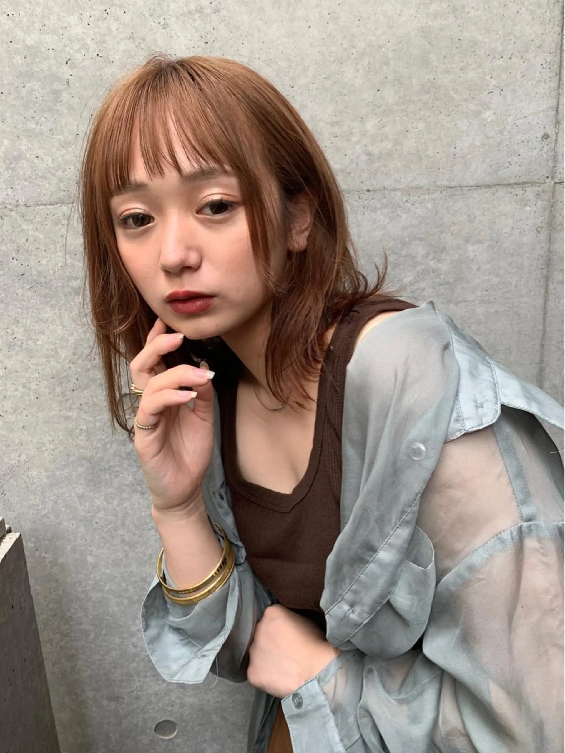 セミロング カラー ヘアアレンジ 髪質改善/縮毛/新宿 🫧SUZUKA🫧のヘアスタイル