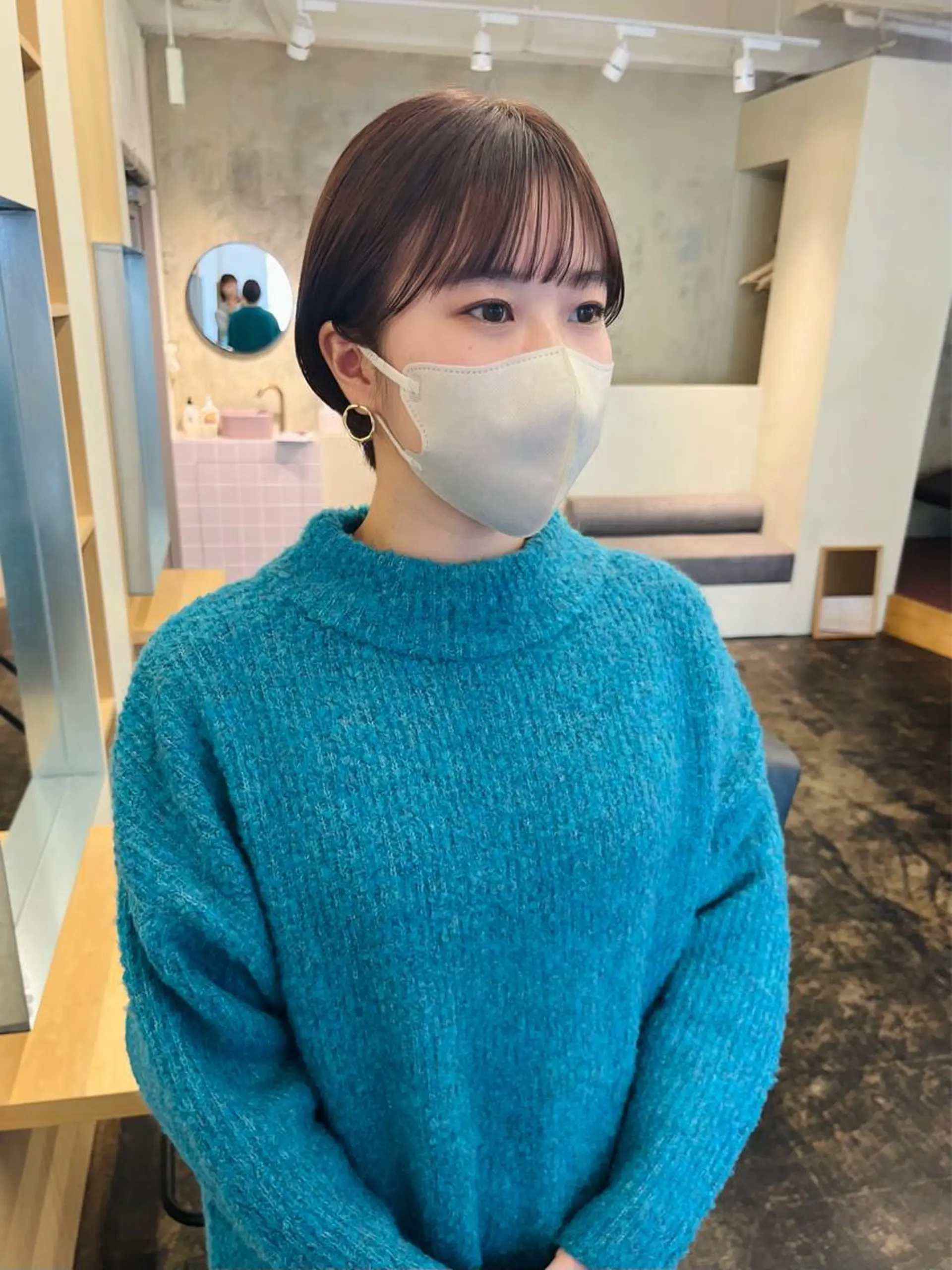 ショート ショートヘア カット ヘアカラー 西山 紗耶香🪽 透明感カラー/ボブのヘアスタイル