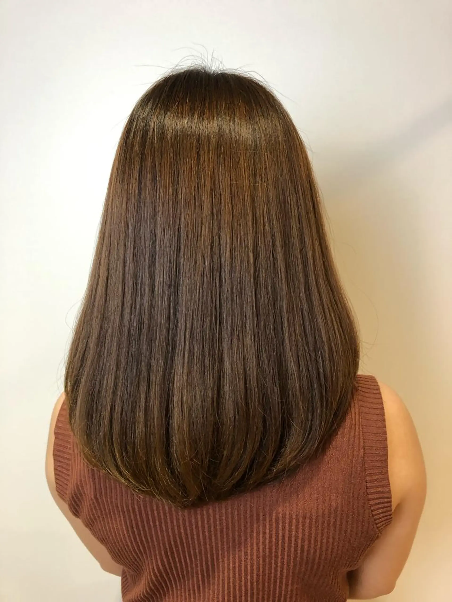 ミディアム 青野 文香のヘアスタイル