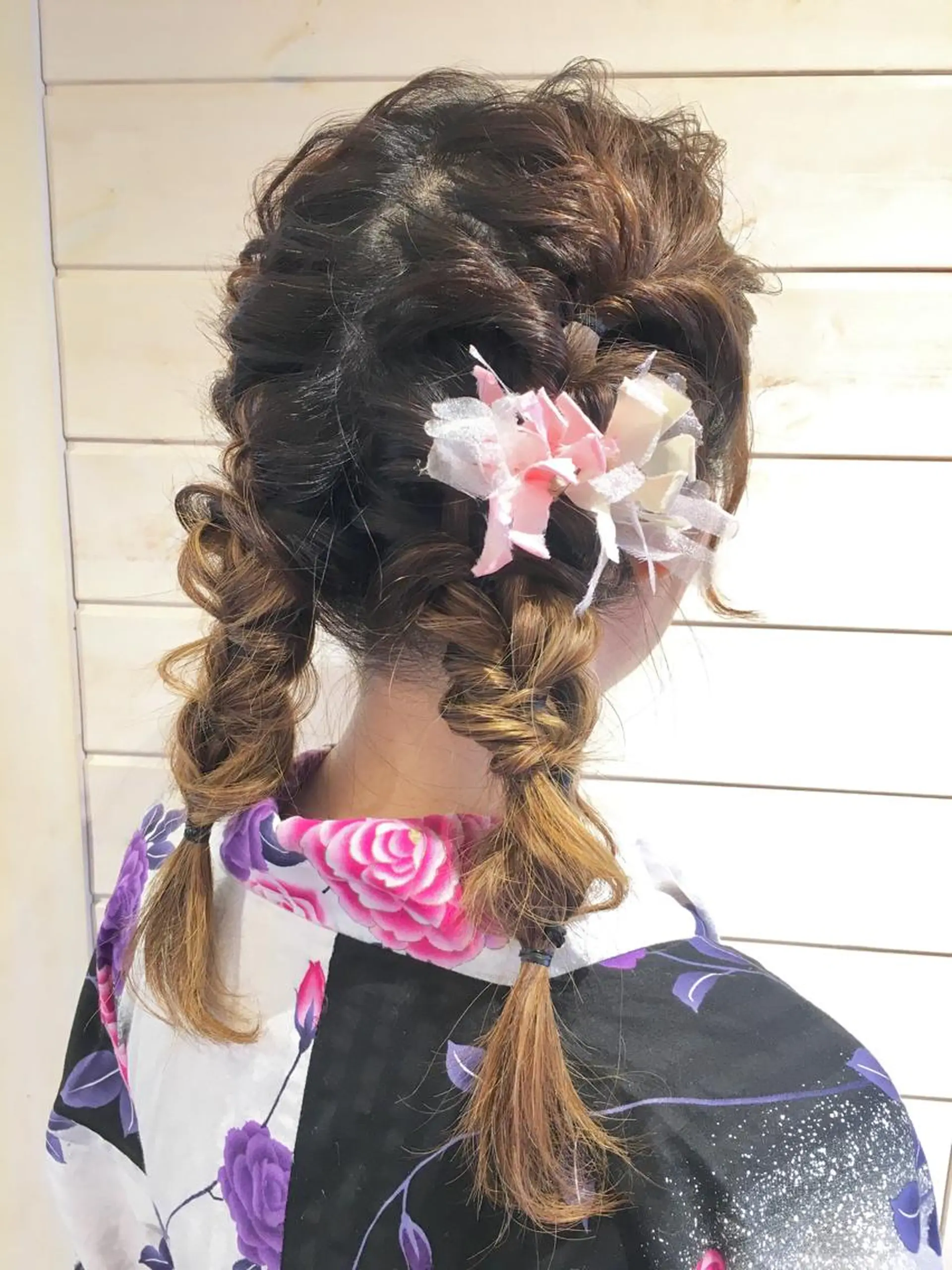 セミロング ヘアアレンジ さかい なつみのヘアスタイル