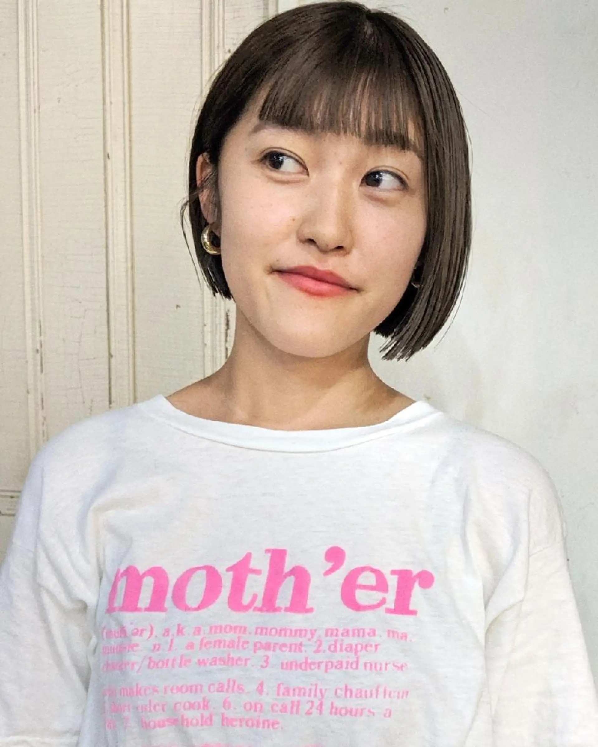 ショート カラー ヘアアレンジ ボブ 南堀江 möwen ( メーヴェ )所属・mowen RUIのヘアスタイル