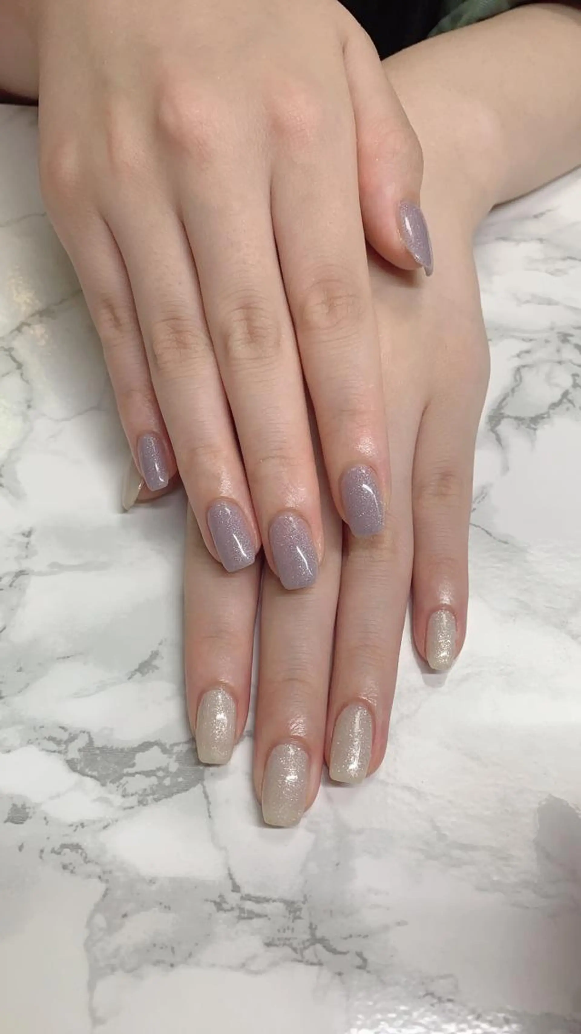 ネイル はな💎ネイル ワンホン、長さ出しのネイルデザイン