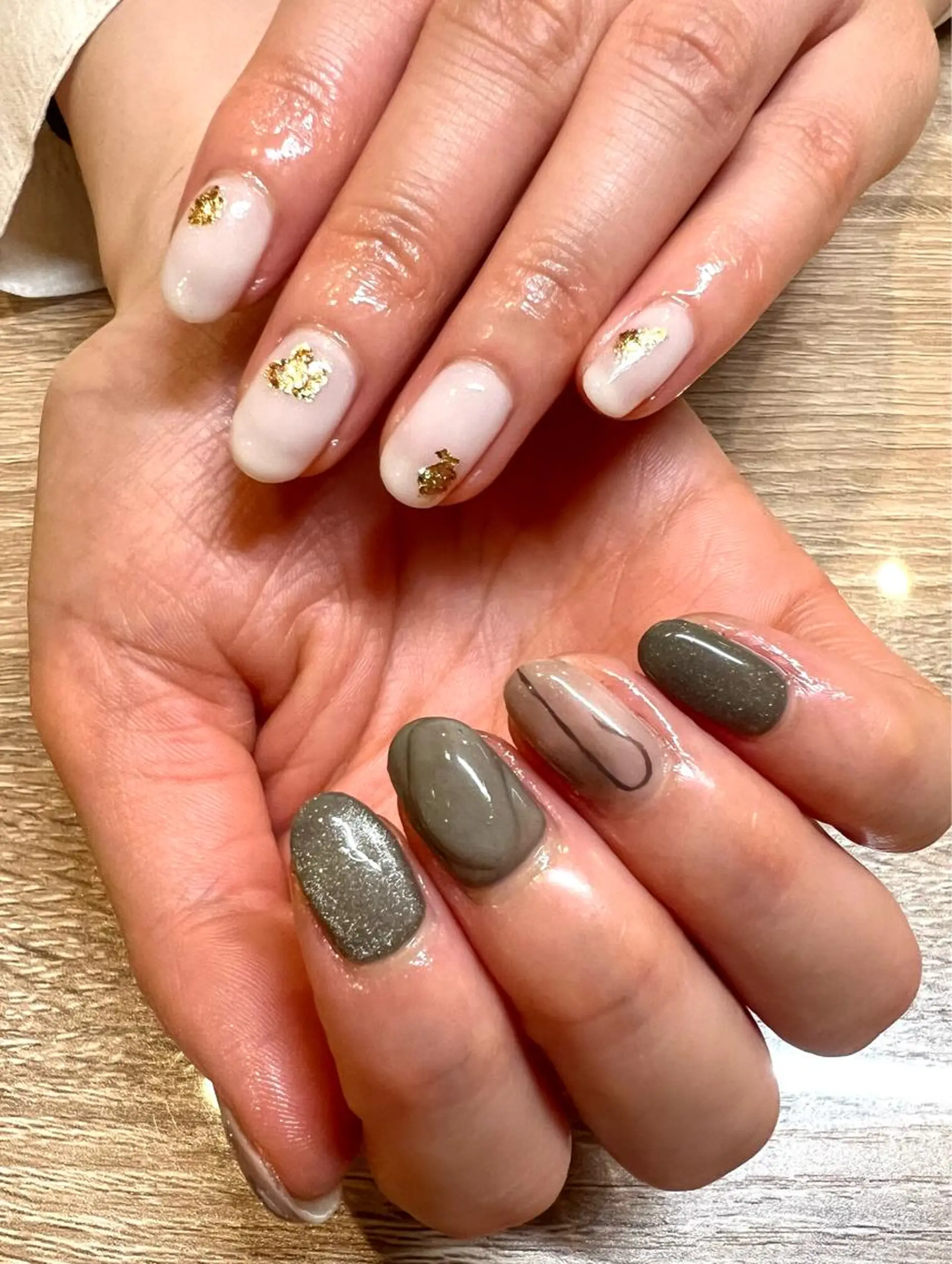 ネイル ホワイト 千原 優子のネイルデザイン