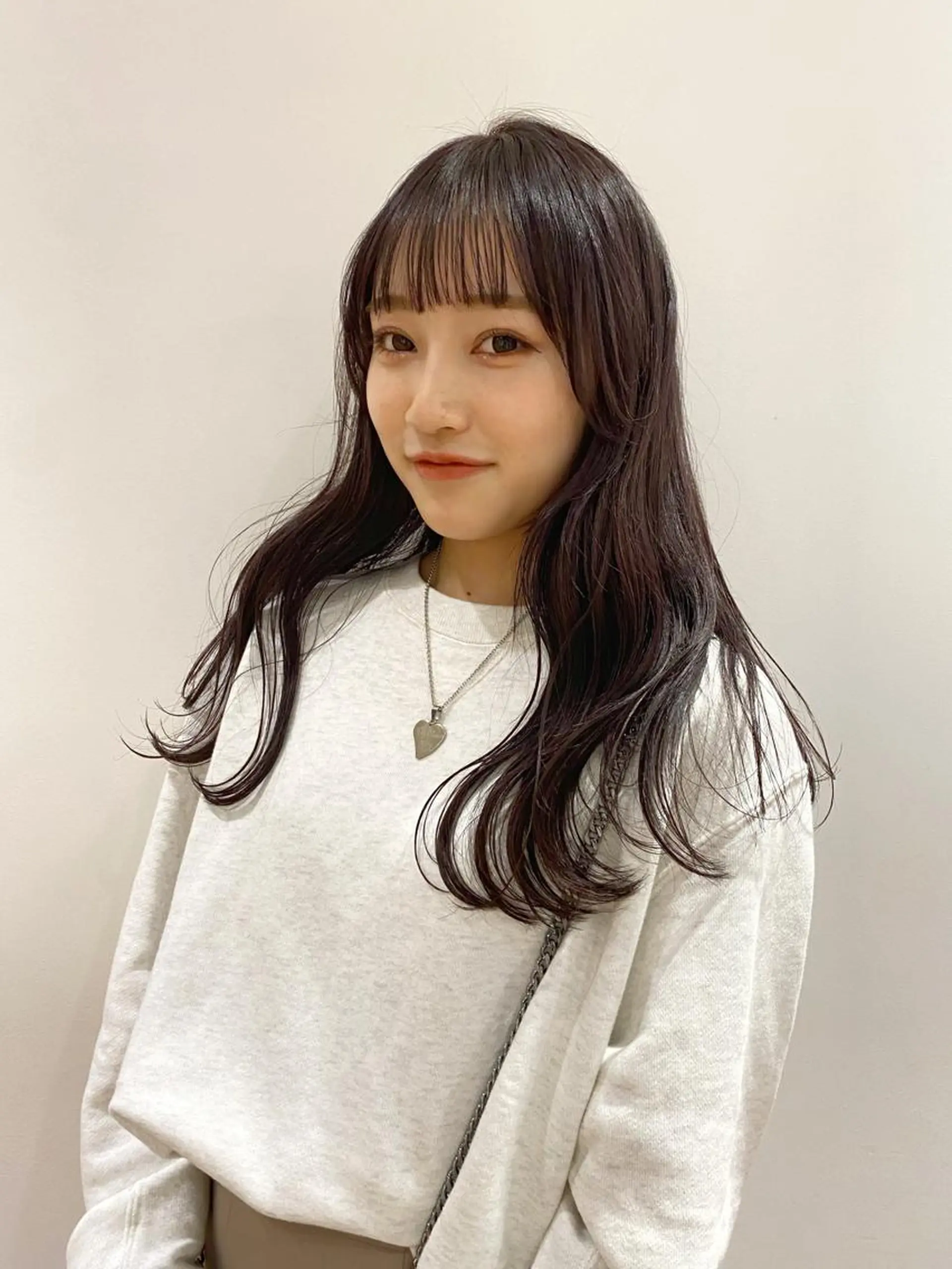 ロング カラー グレージュ ラベンダーカラー ラベンダーグレージュ ラベンダーグレー 艶カラー 🤍🫧/makoのヘアスタイル