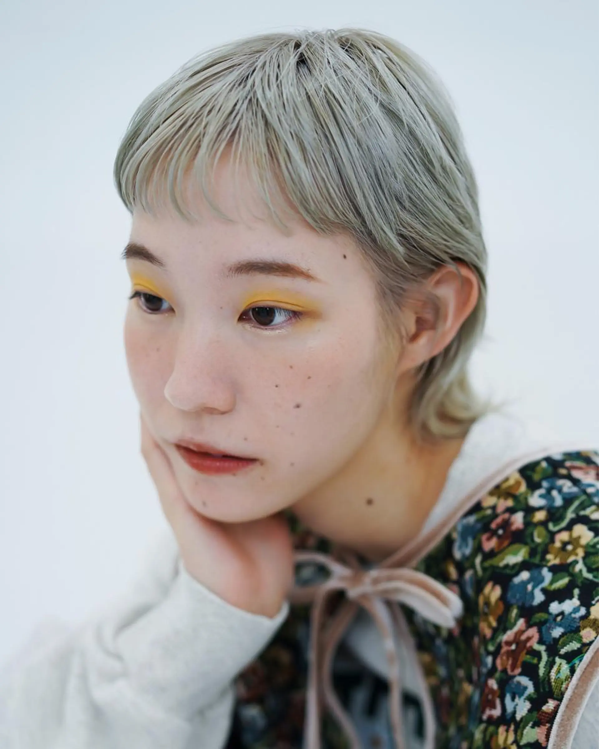 ショート カラー ヘアアレンジ ダブルカラー/韓国 ヘア/さわのあかねのヘアスタイル