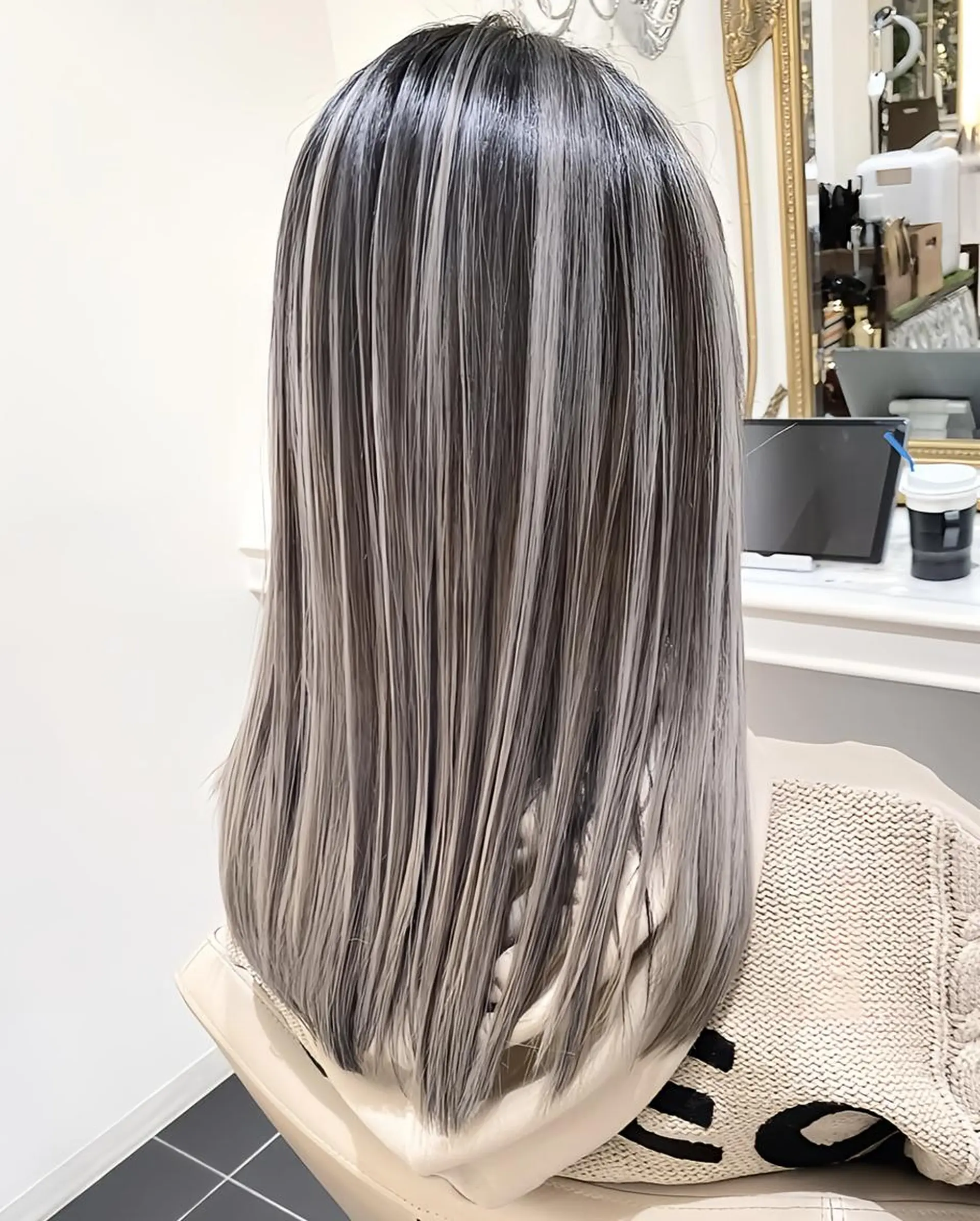 カラー 髪質改善 ヘアカラー トリートメント ＡＳＨ 大宮のヘアスタイル