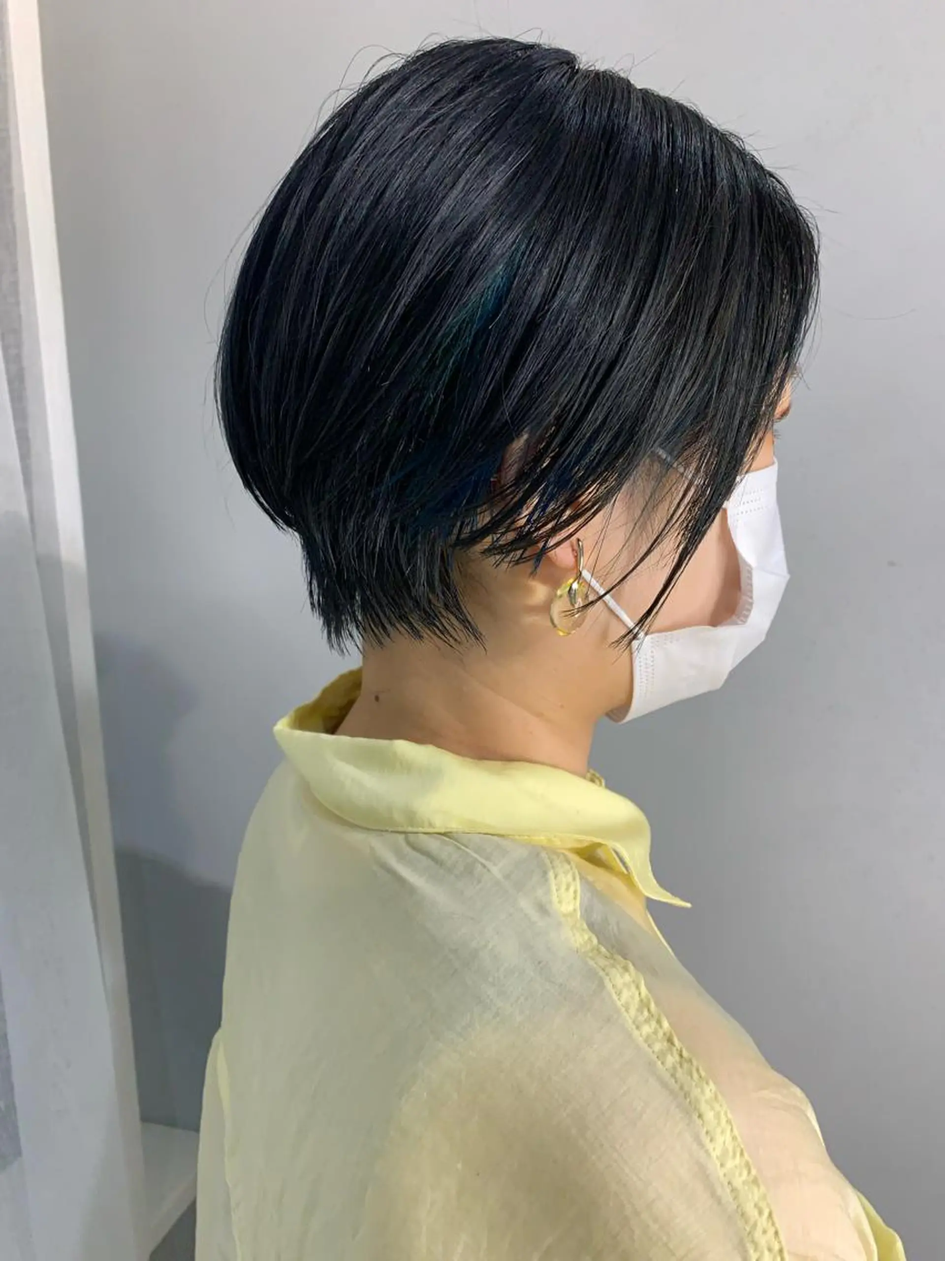 ショート カラー ボブパーマコテ巻き風 パーマNo1深江秀平のヘアスタイル