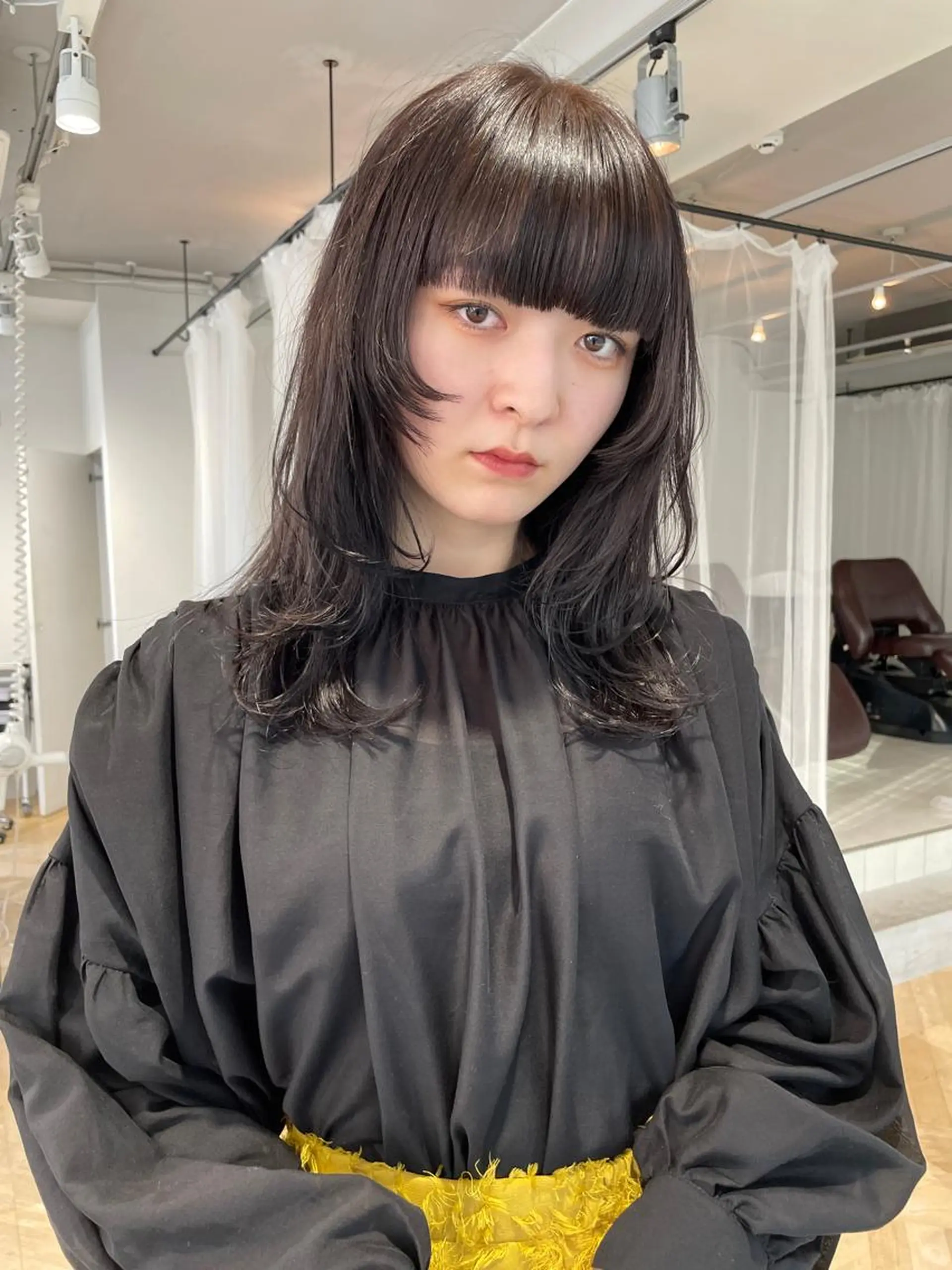 セミロング レイヤーカット 舟越 小百合のヘアスタイル