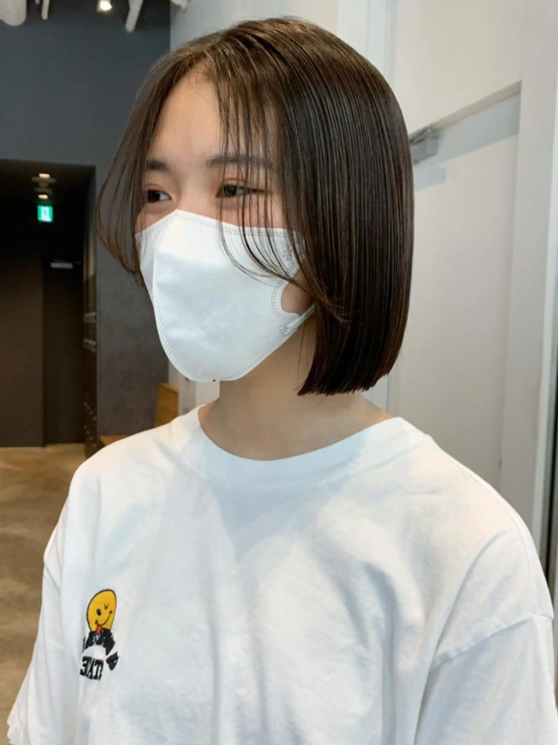 ミディアム カラー ボブ カット ヘアカラー トリートメント ITbyALBUM 松戸のヘアスタイル