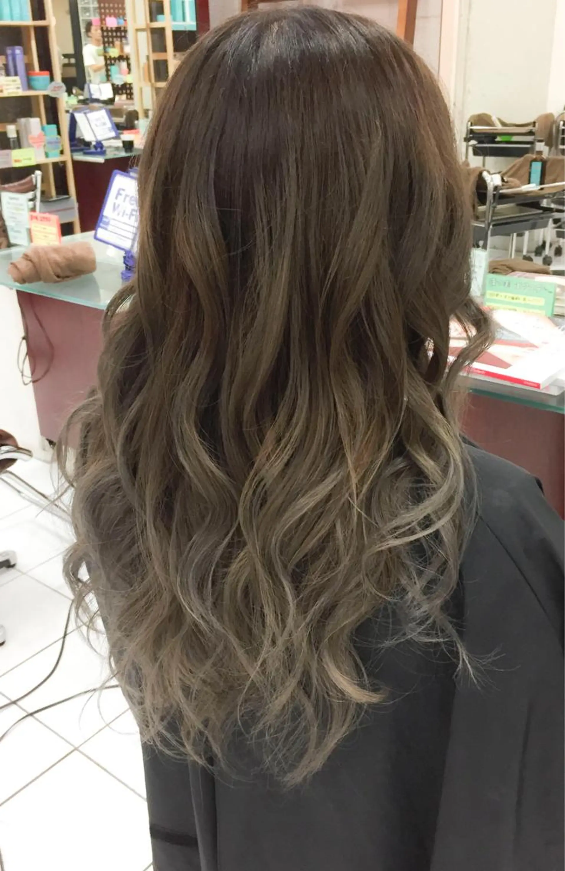 ミディアム カラー モテ髪透明感❤️ デイズヘアカラーのヘアスタイル