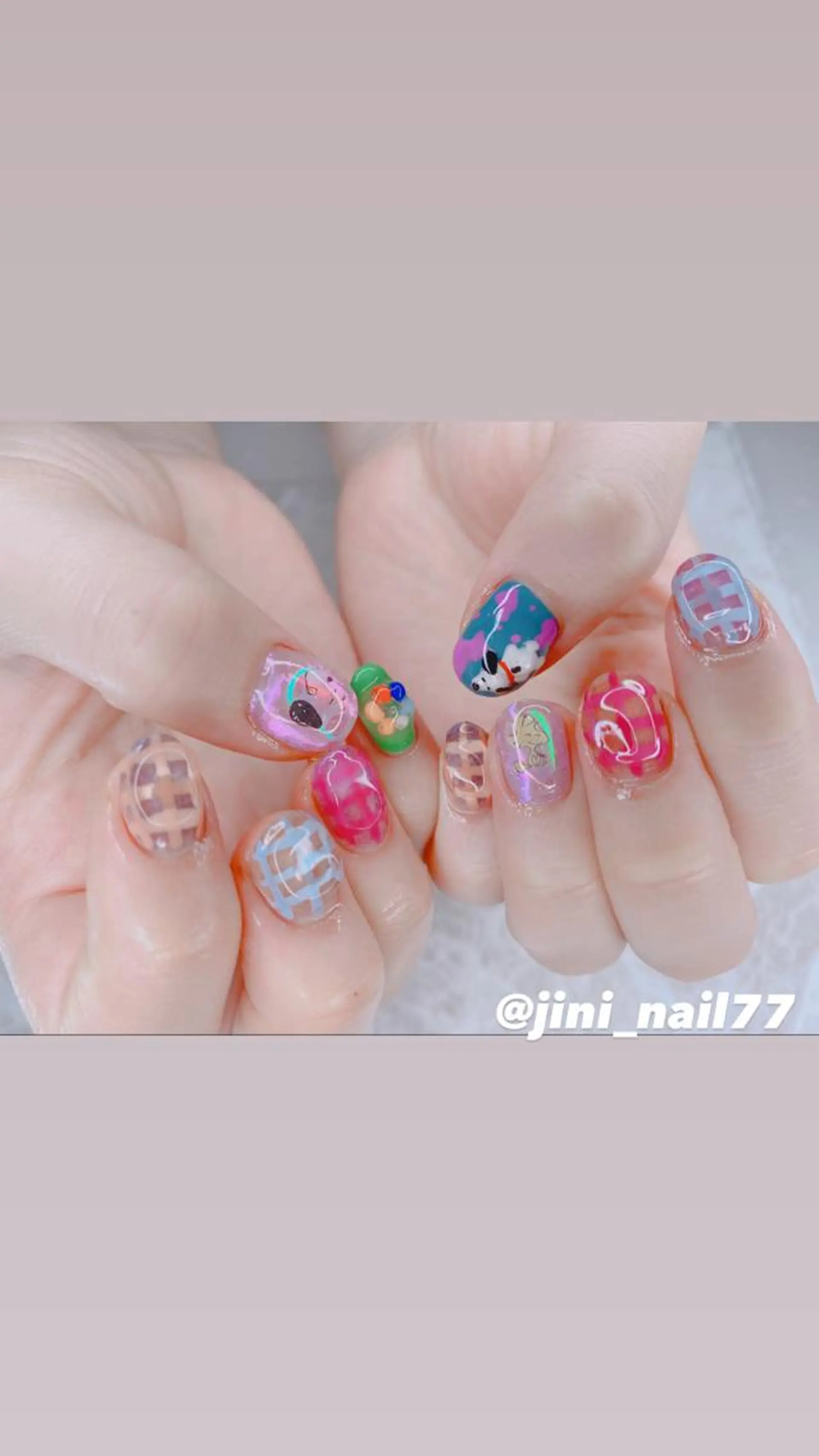 ネイル ハンドネイル JINI NAIL所属・ジニ ネイルのネイルデザイン