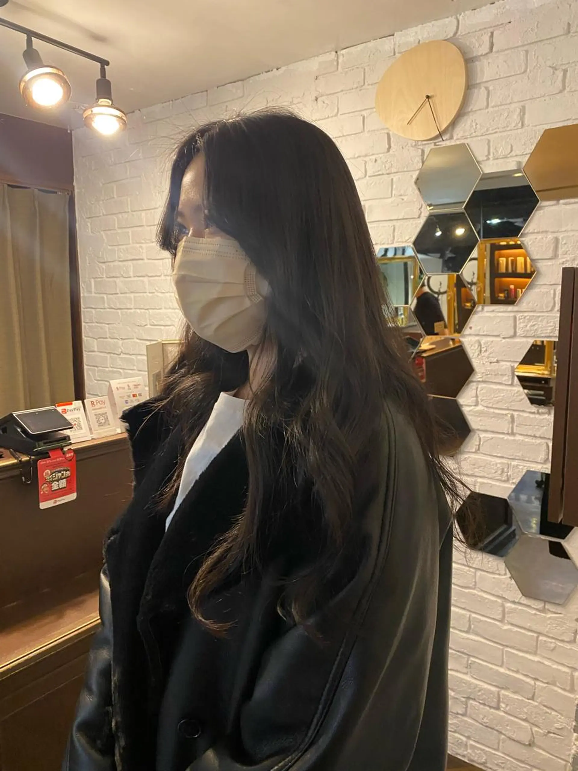 ロング カラー ヘアアレンジ くびれヘア 顔まわりレイヤー ヨシンモリ 韓国風ヘア くびれレイヤー 韓国ヘア×髪質 改善🇰🇷シオリのヘアスタイル