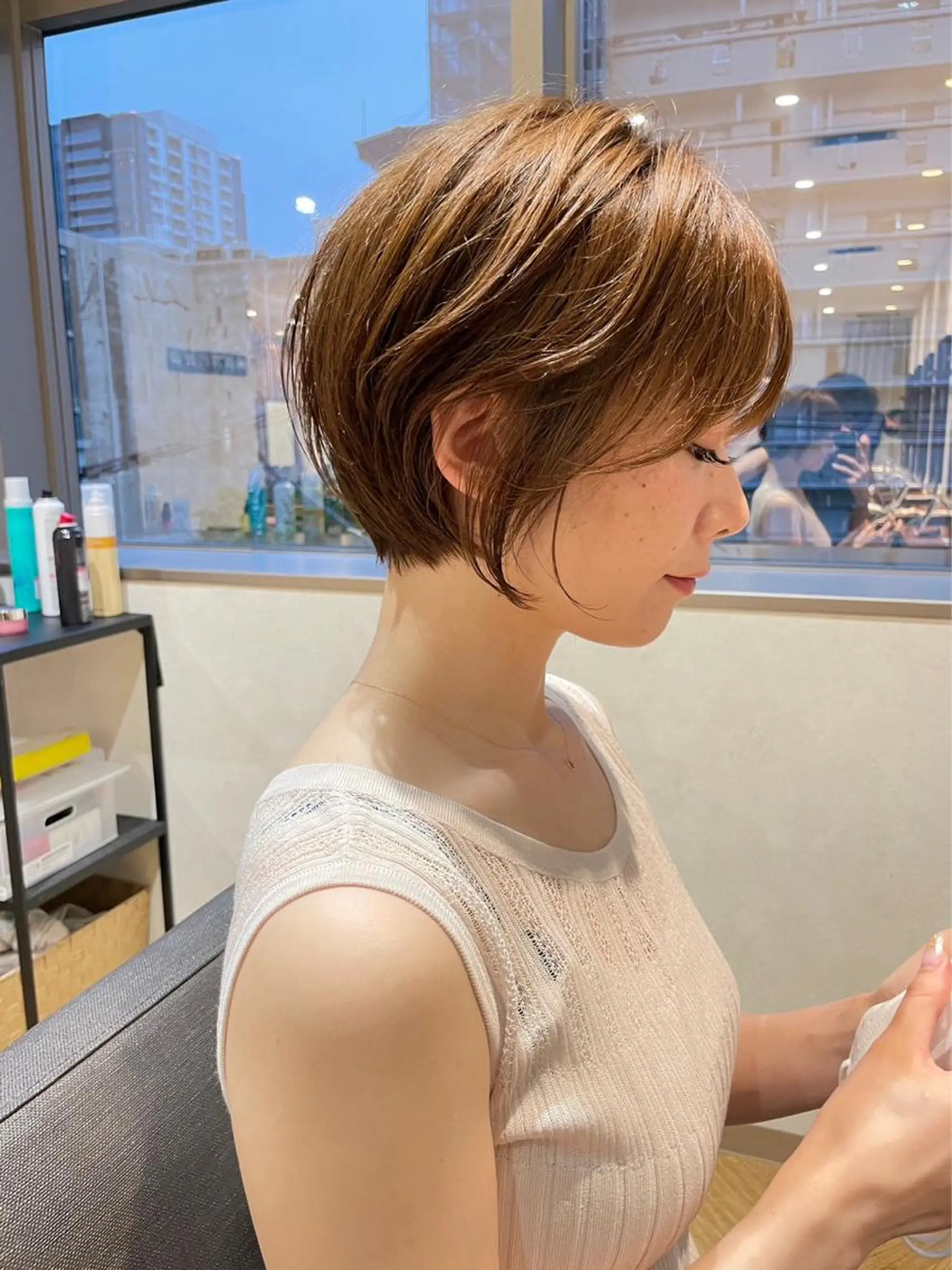 ショート カラー 🎀大川 錬🎀 ブリーチなしWカラーのヘアスタイル