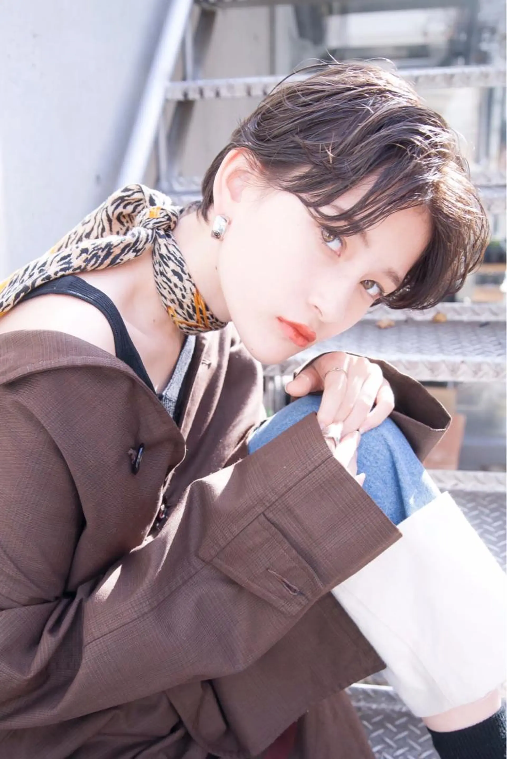 ショート カラー カット ヘアカラー トリートメント 山崎 澪 レイヤーカット/大宮のヘアスタイル