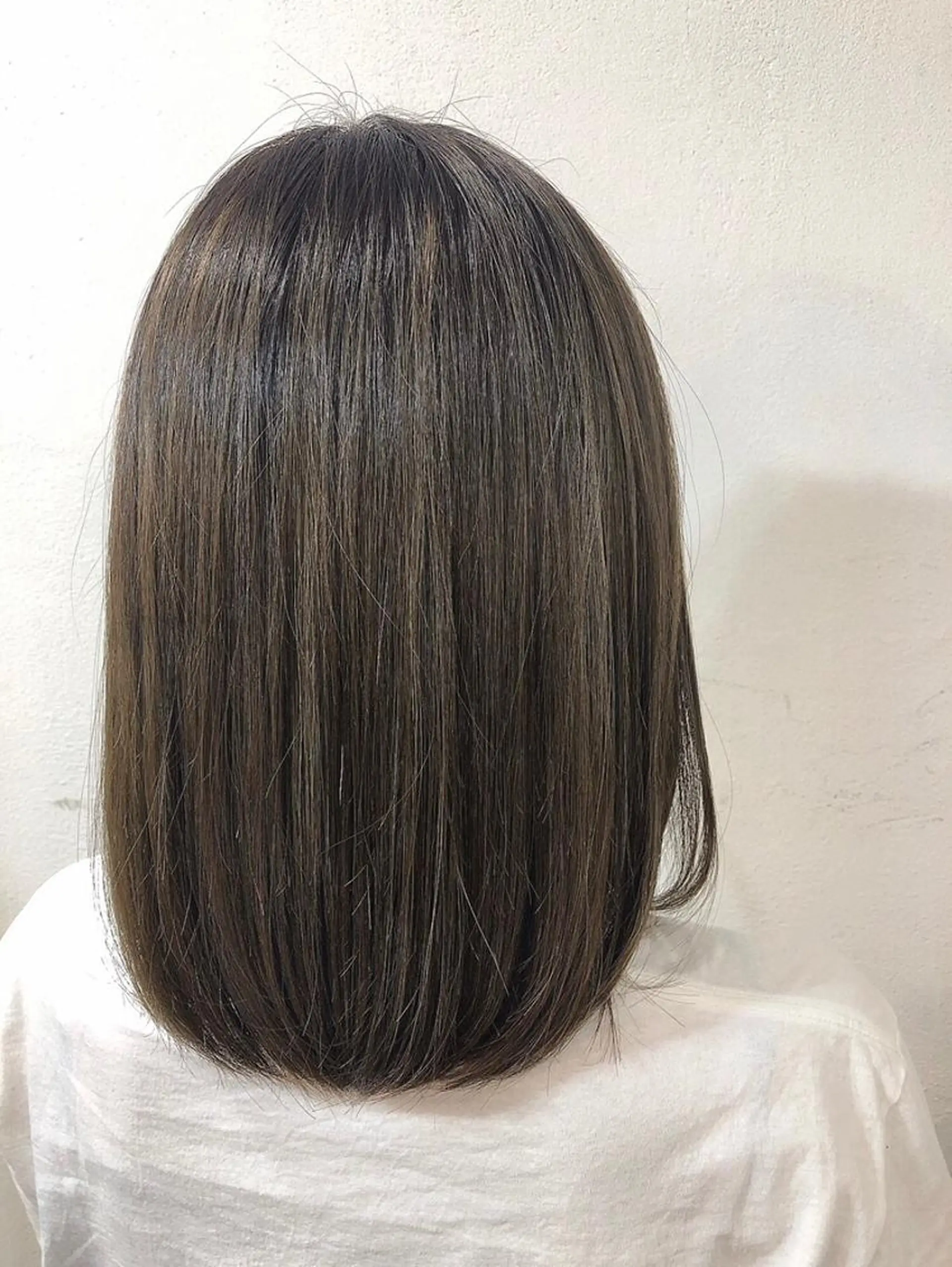 ミディアム カラー 【韓国ヘア×透明感 カラー】笹谷 莉未のヘアスタイル