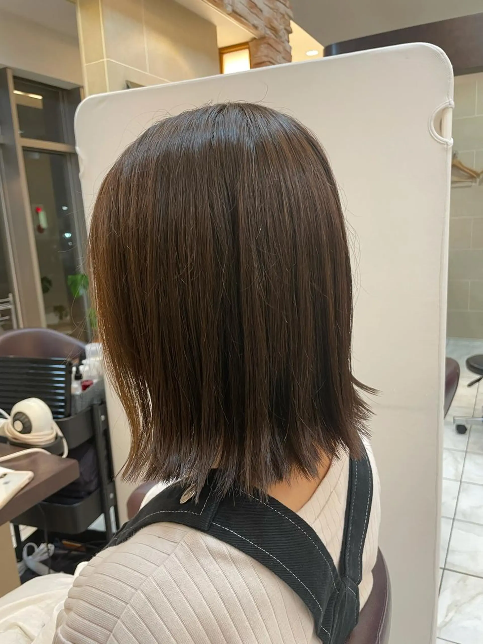 ミディアム カット 新籾 尚哉のヘアスタイル