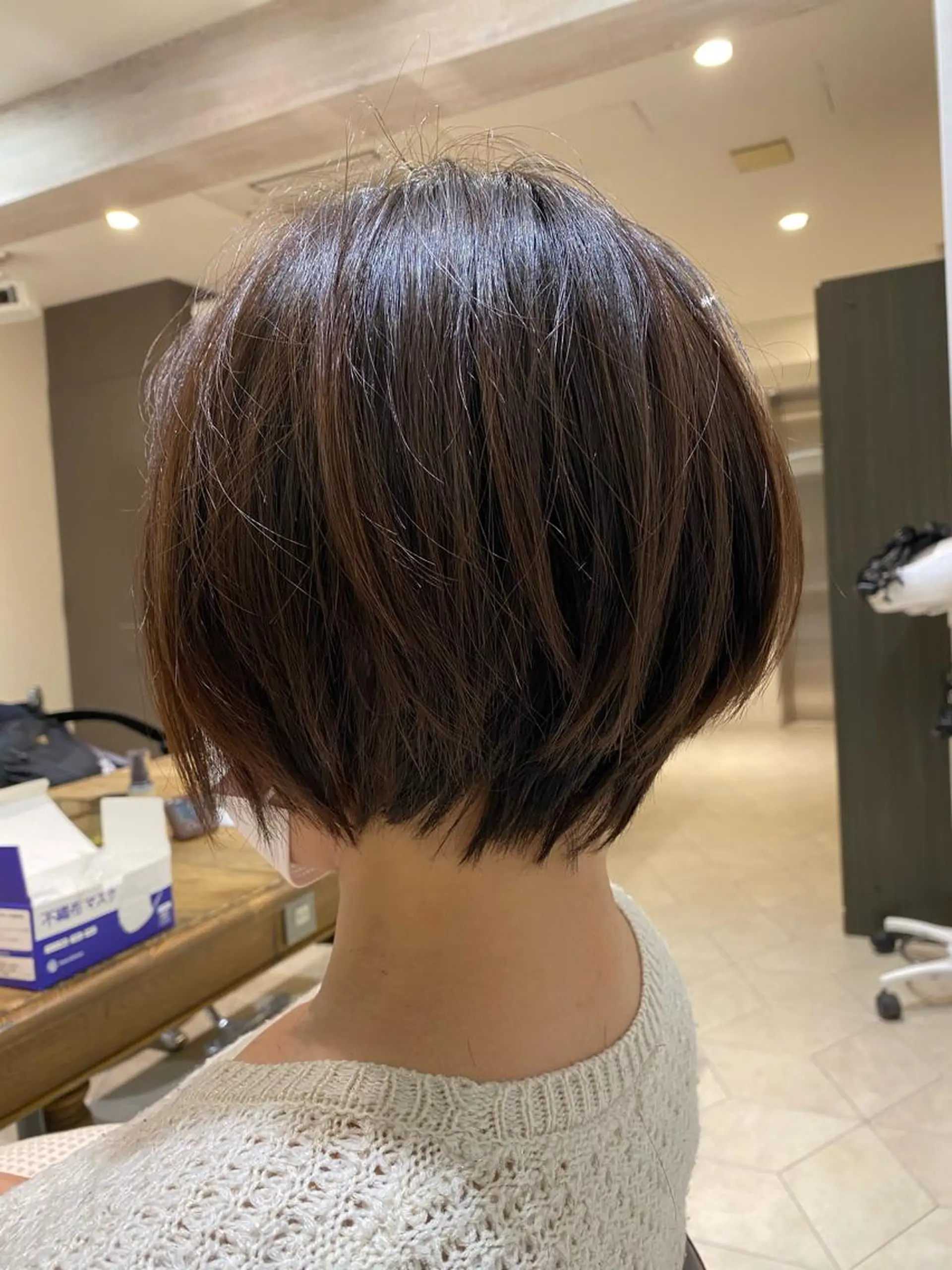 ショート ショートボブ ボブ ショートヘア 大倉 未波のヘアスタイル