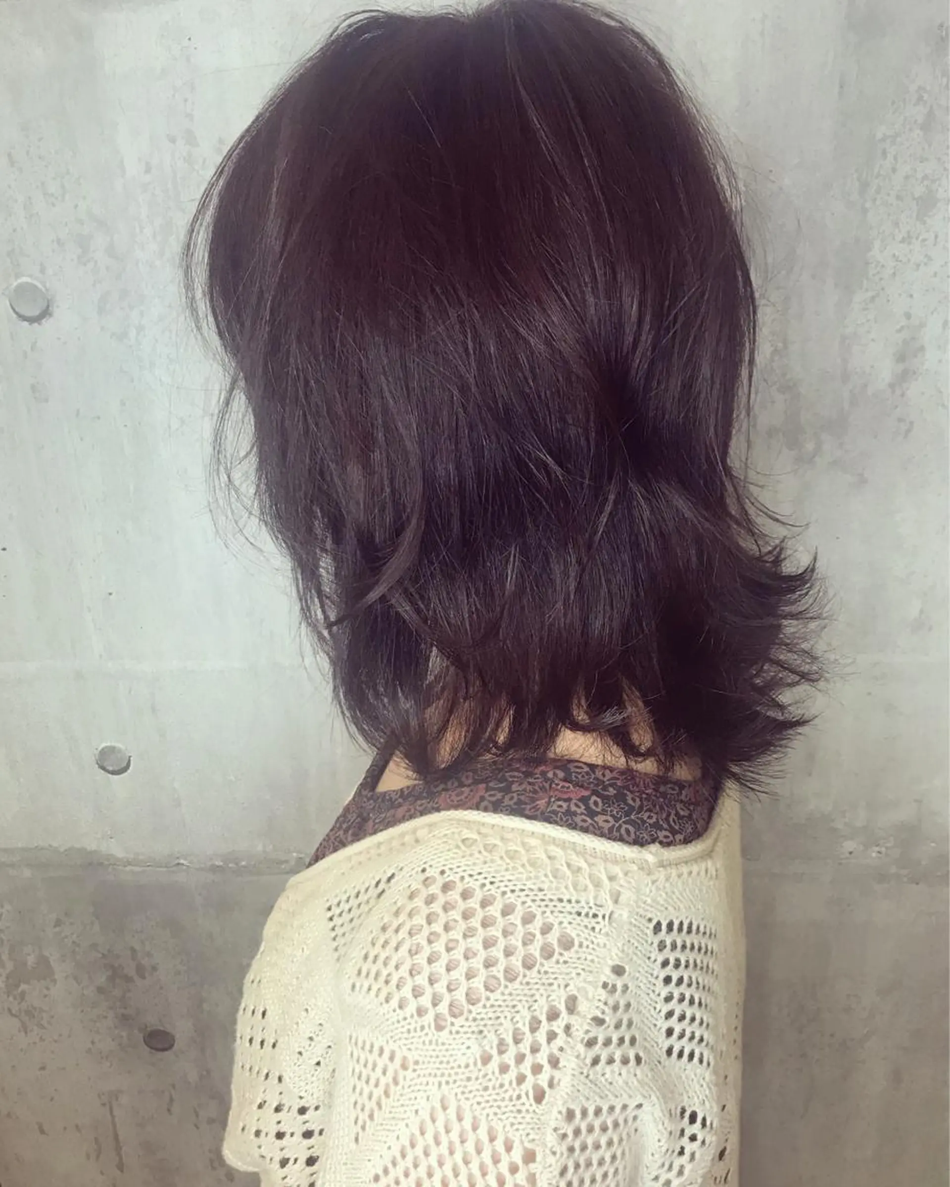 ミディアム カラー カット ヘアカラー トリートメント 髪質改善ｶﾗｰ ｹｱﾌﾞﾘｰﾁ/ﾀﾑのヘアスタイル