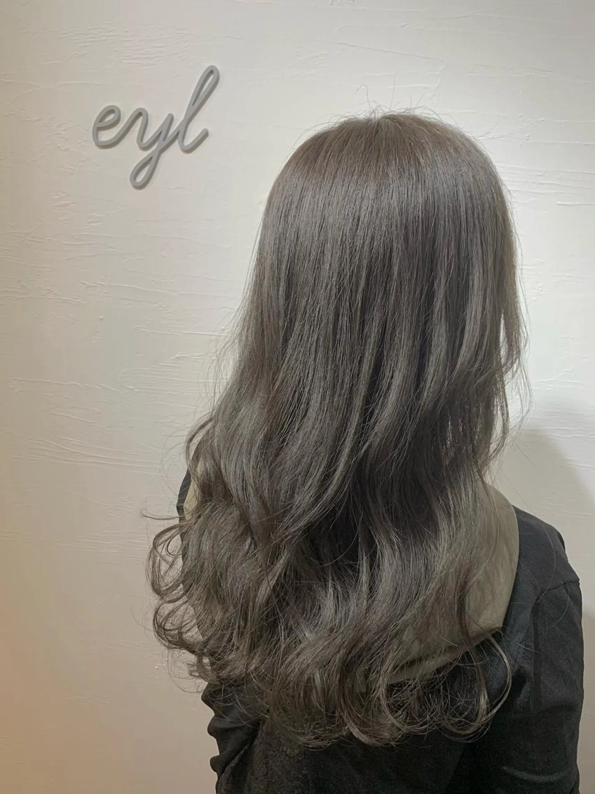 ロング カラー アッシュ エドルカラー オレンジ カット ヘアカラー トリートメント eyl〜エイル〜所属・💎赤み消しカラー 特化型デザイナー💎のヘアスタイル