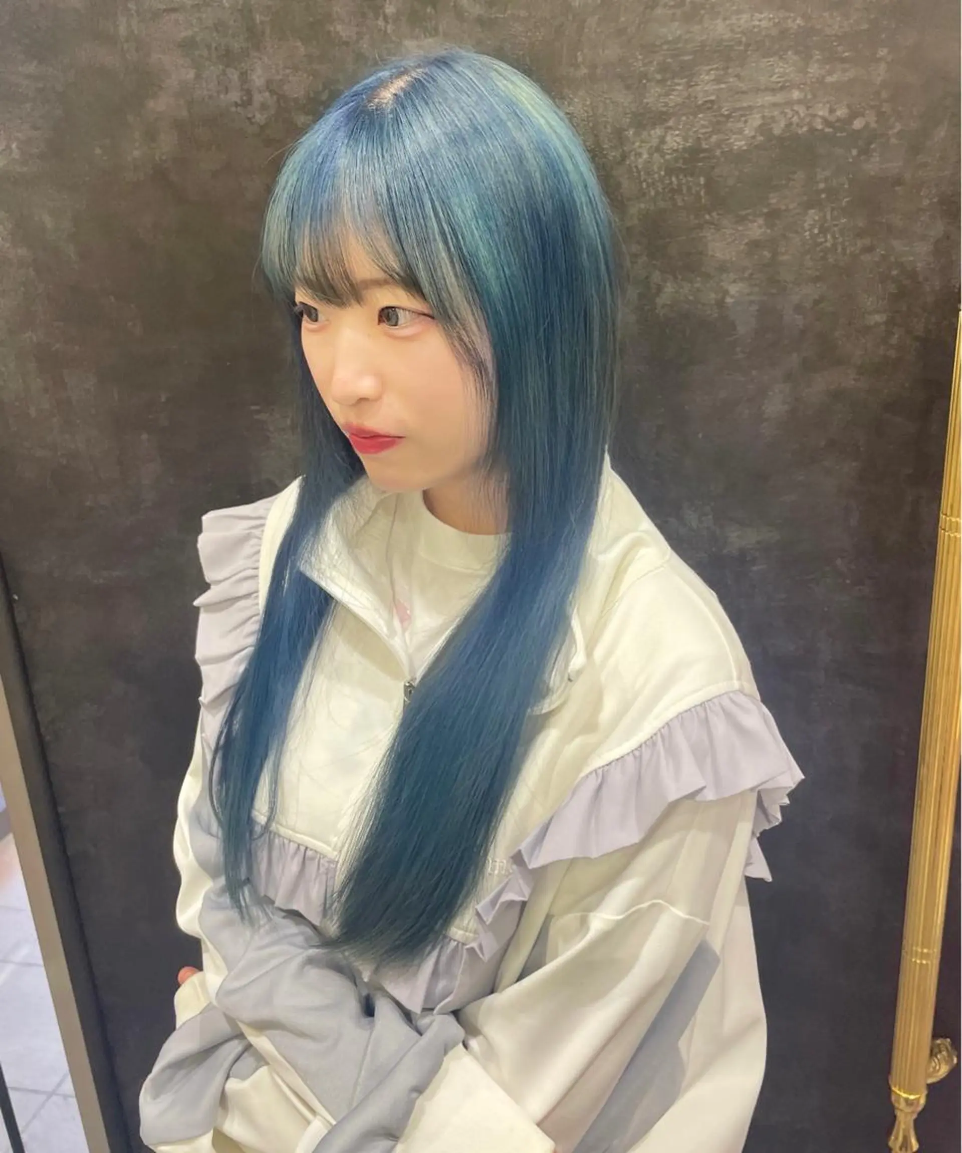 ロング カラー ダブルカラー ハイトーンカラー ヘアカラー Ricca所属・Hina🧵/恵比寿 中目黒/透明感カラーのヘアスタイル