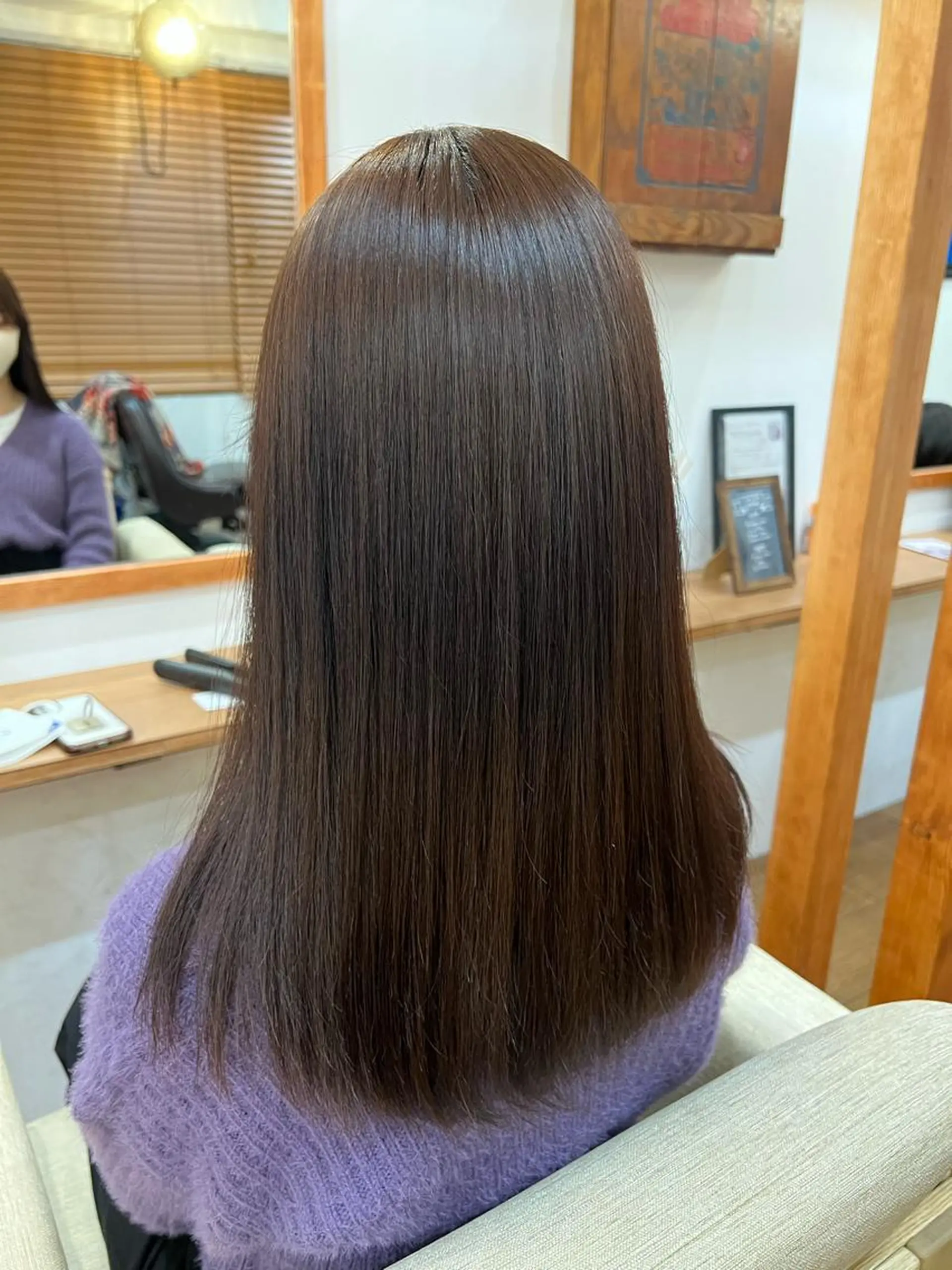 ロング 縮毛矯正 Ami ブリーチ/ハイトーンのヘアスタイル