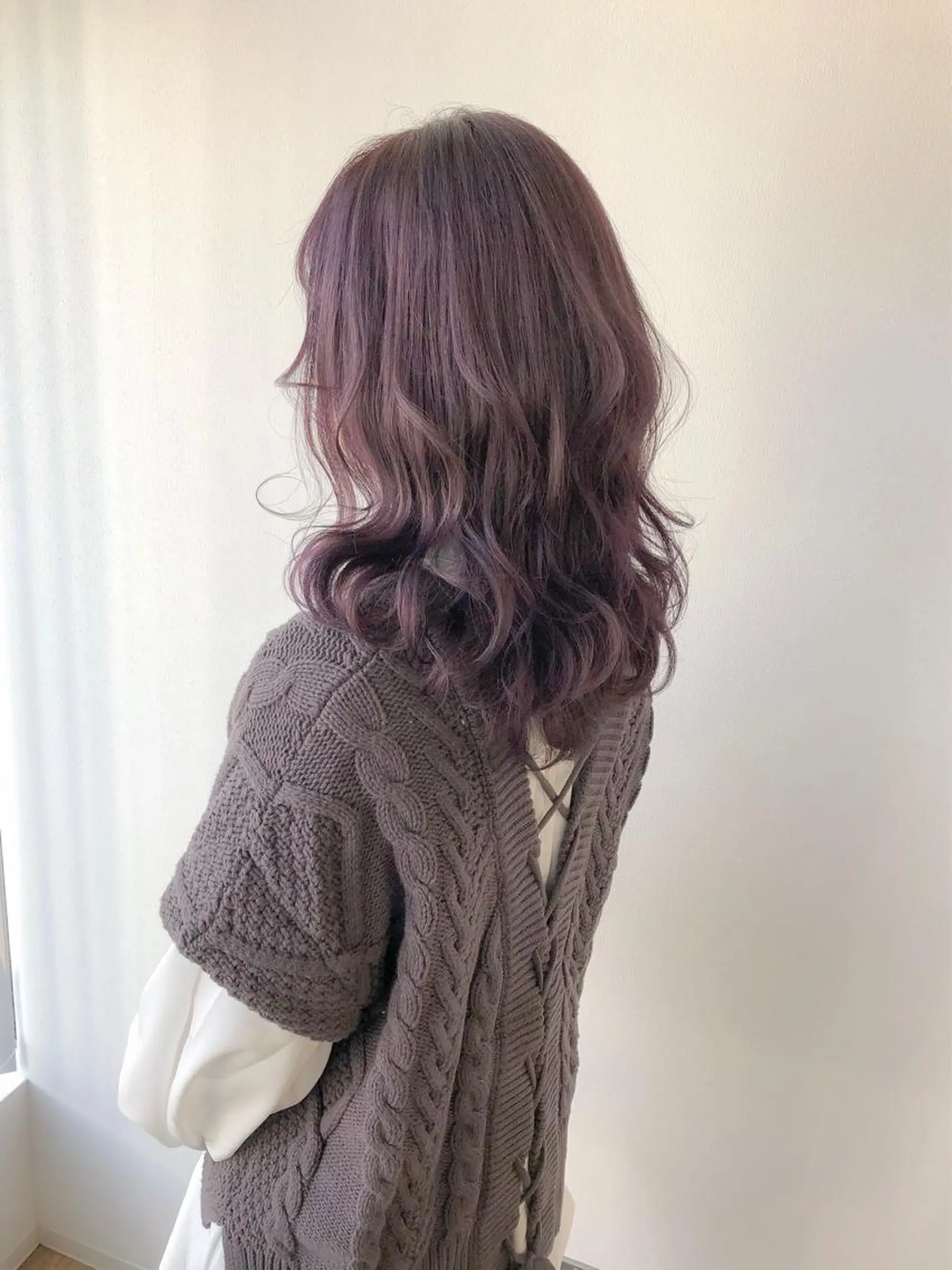 セミロング カラー ヘアアレンジ ラベンダーカラー autre所属・大久保 ひでなりのヘアスタイル