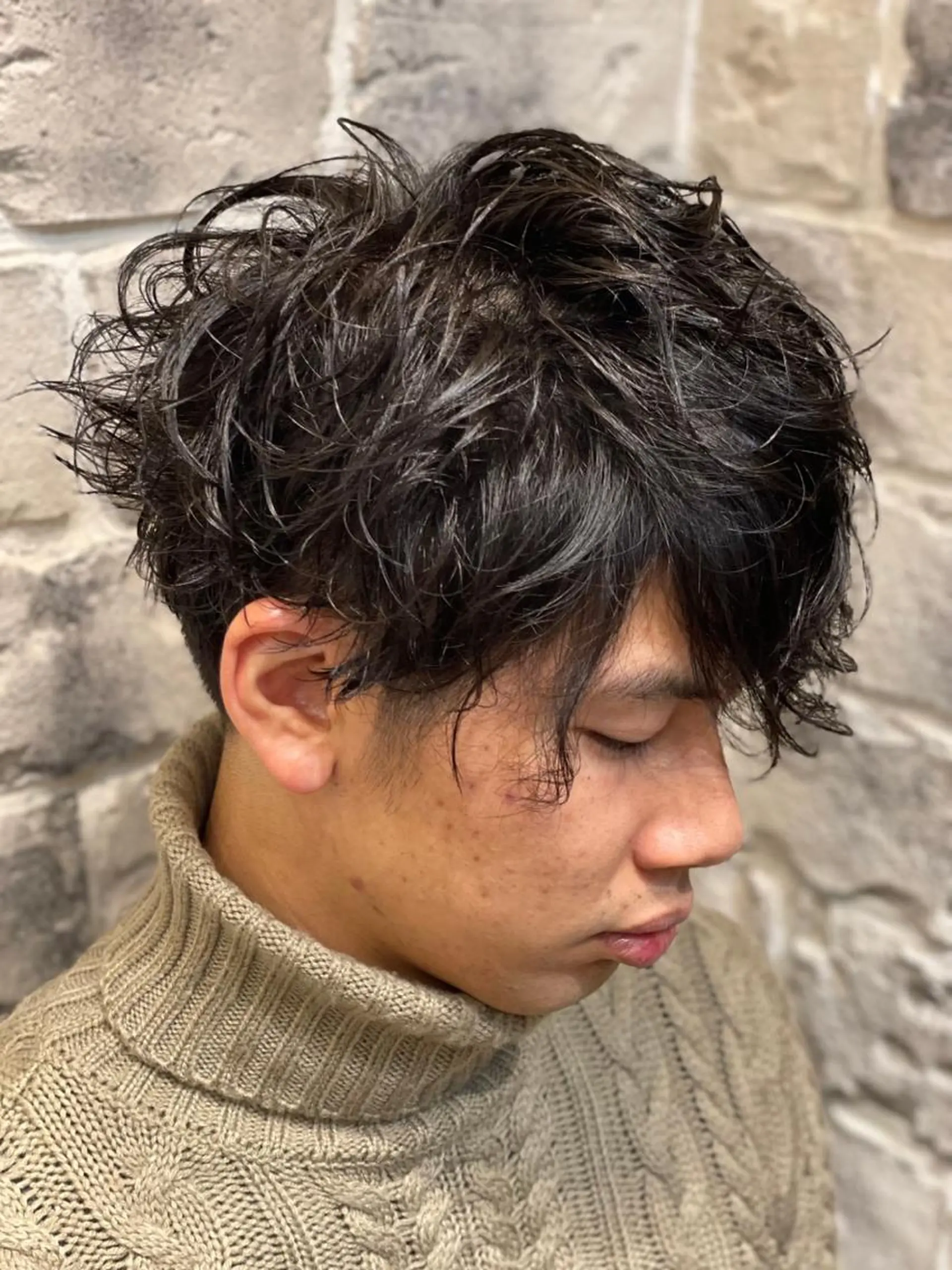 ミディアム ツイスパ☆越智 新一郎のヘアスタイル
