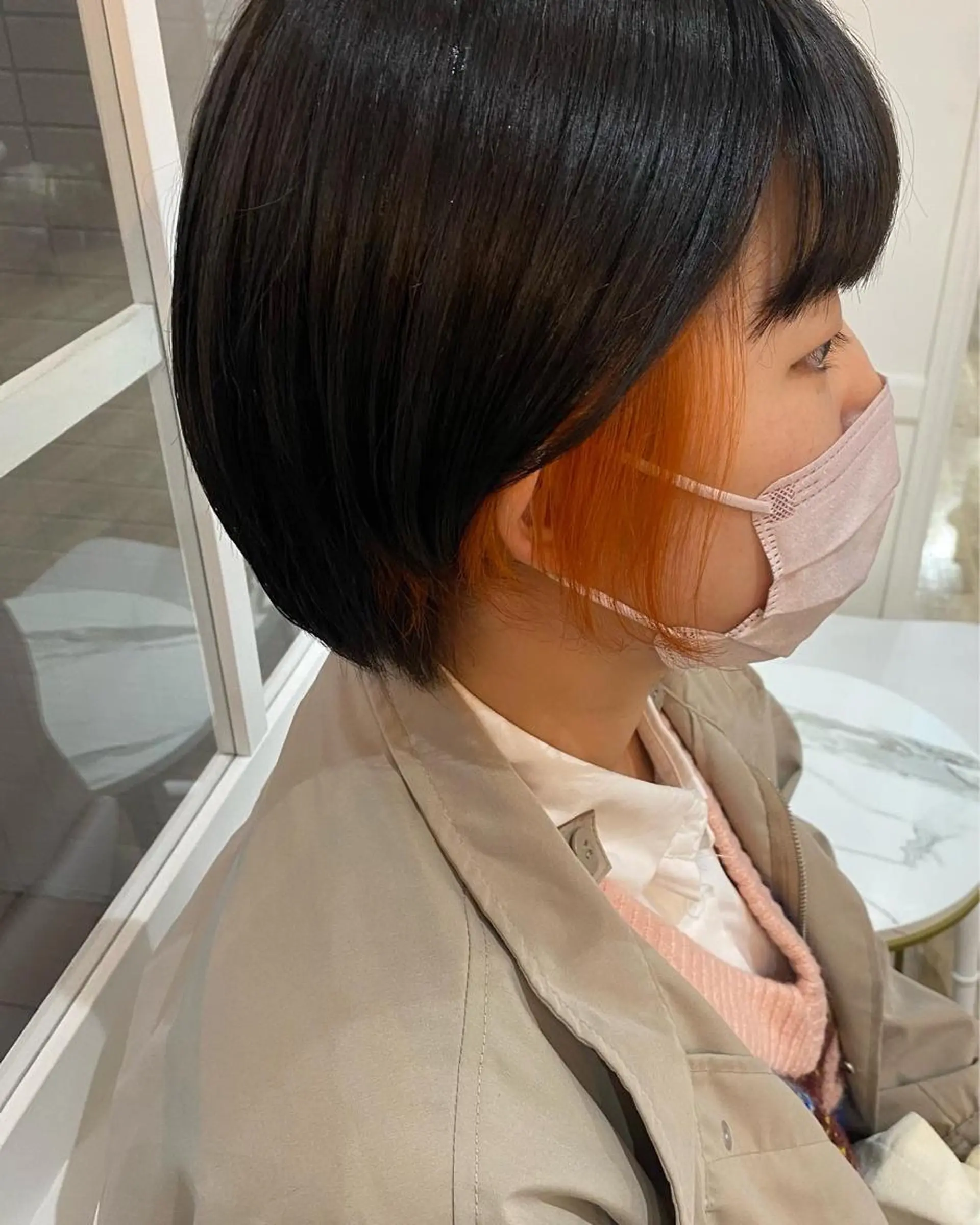 ショート カラー 韓国×髪質改善カラー 💎hinaのヘアスタイル